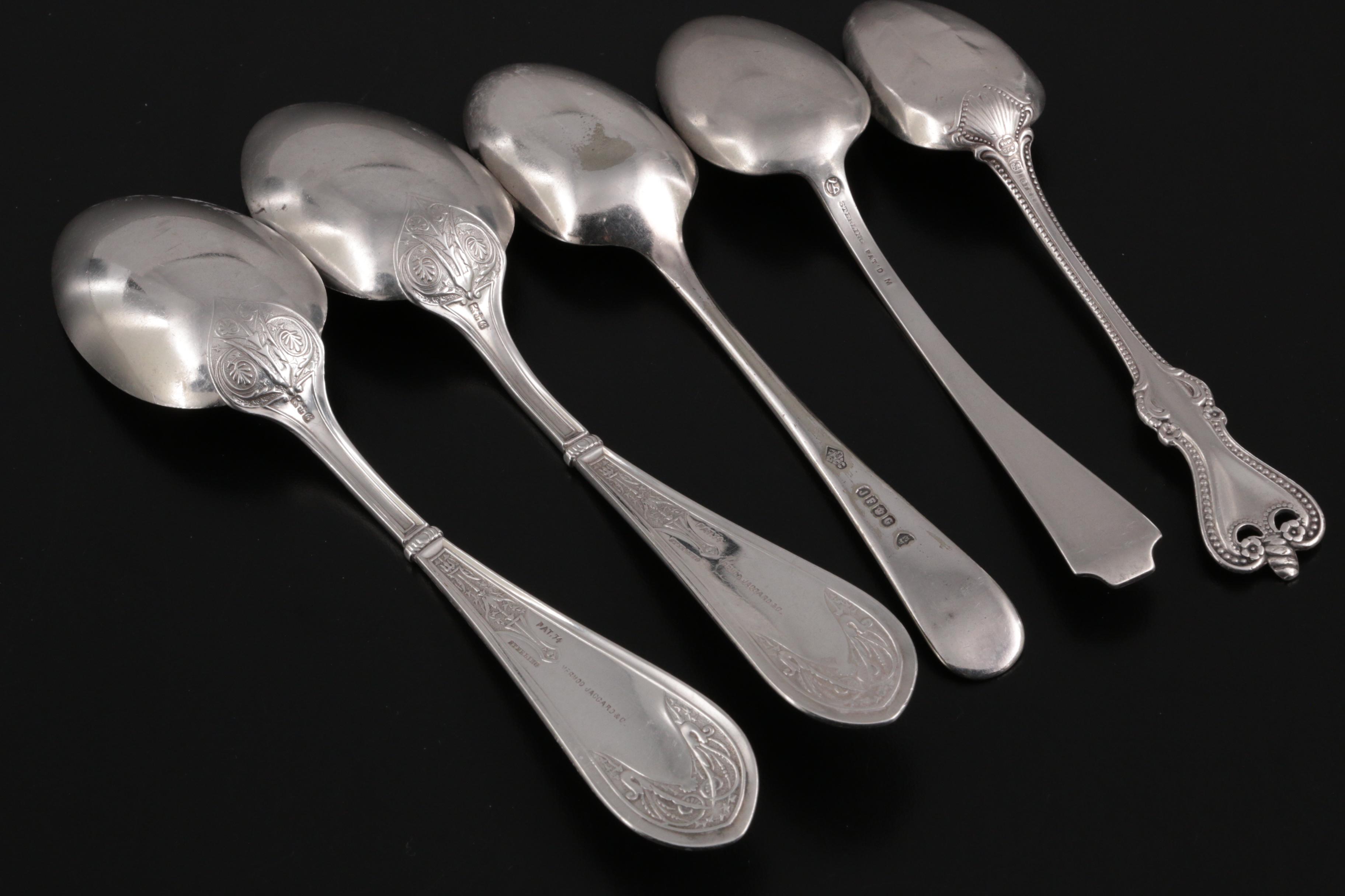 Mauser "American Beauty" Sterling Silver Handled Knives with Other Flatware