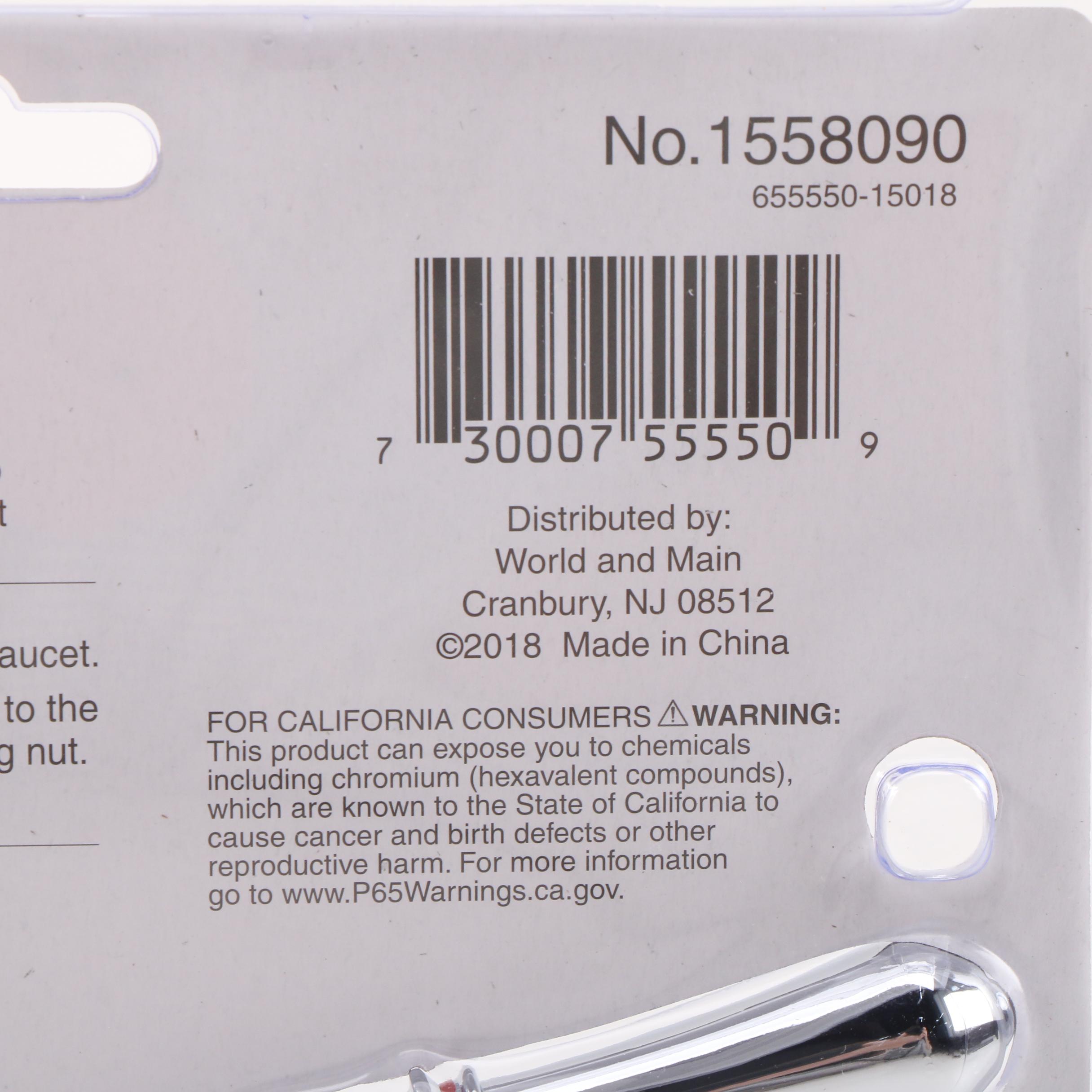 Aqua Plumb Chrome Finished Kitchen Faucets and Massage Showerheads