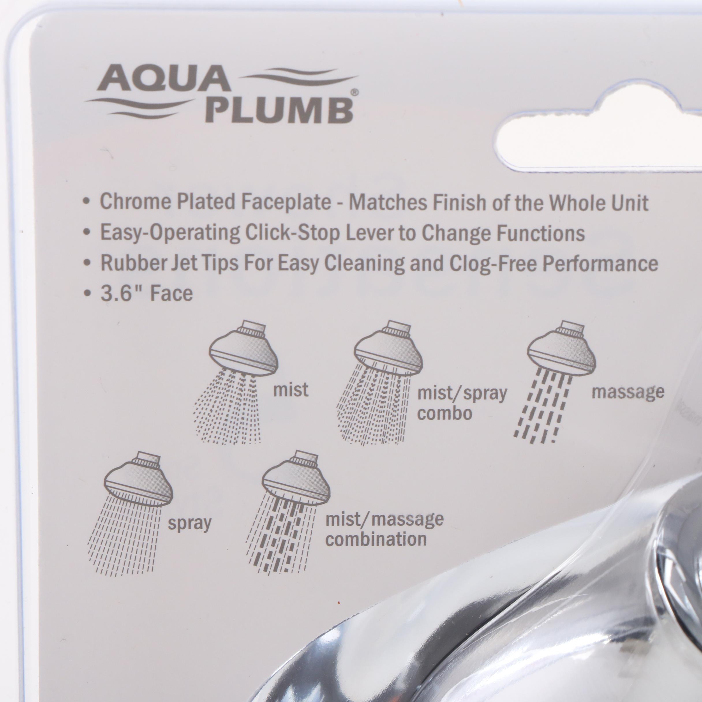 Aqua Plumb Chrome Finished Kitchen Faucets and Massage Showerheads