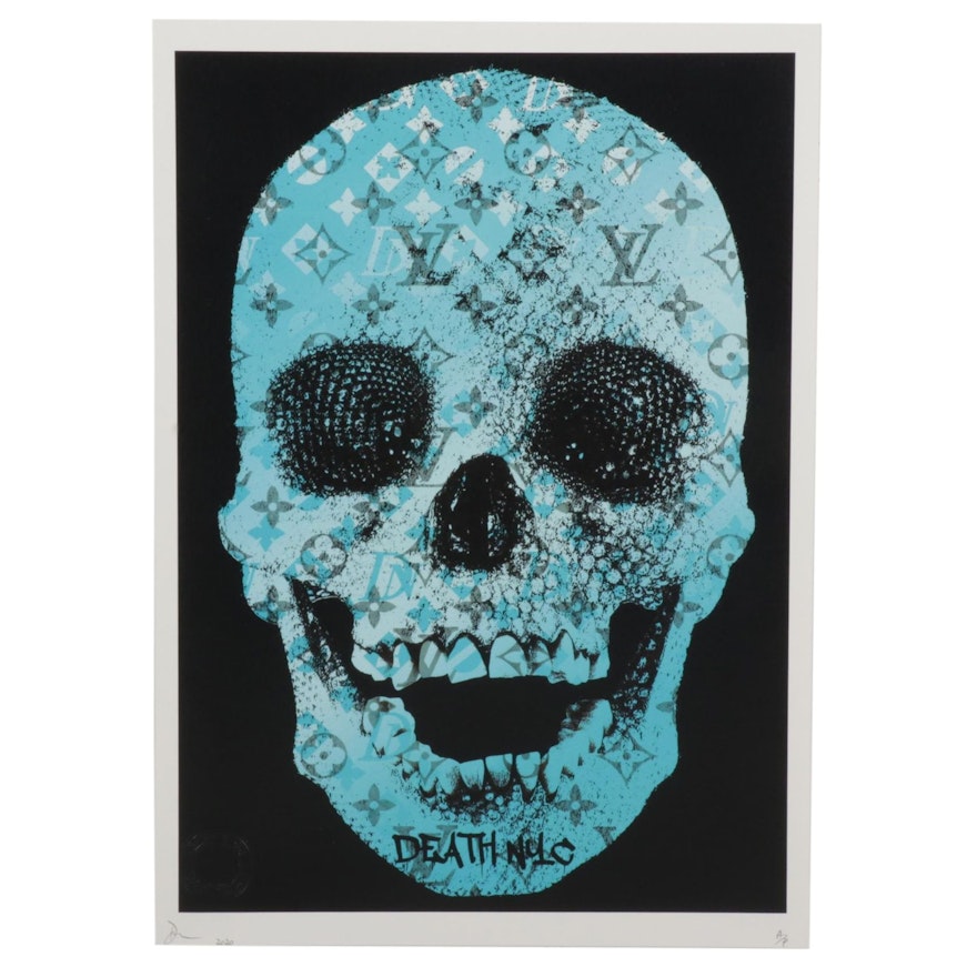 Death NYC Pop Art Graphic Print of Diamond Skull, 2020