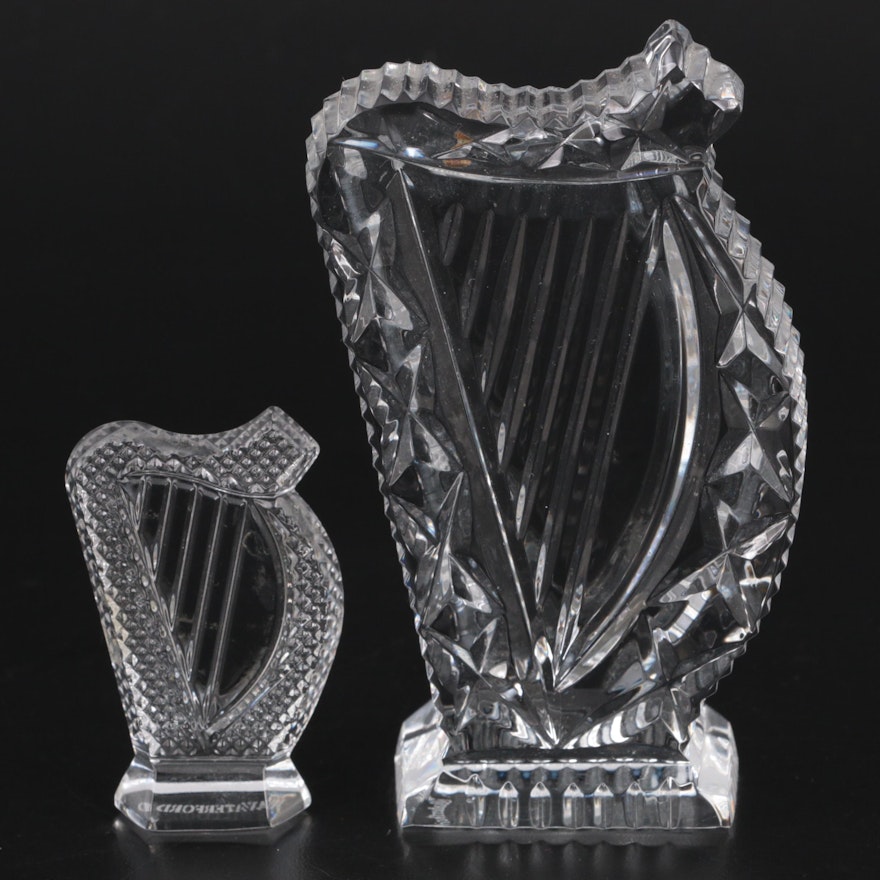 Waterford Crystal Harp Paperweights