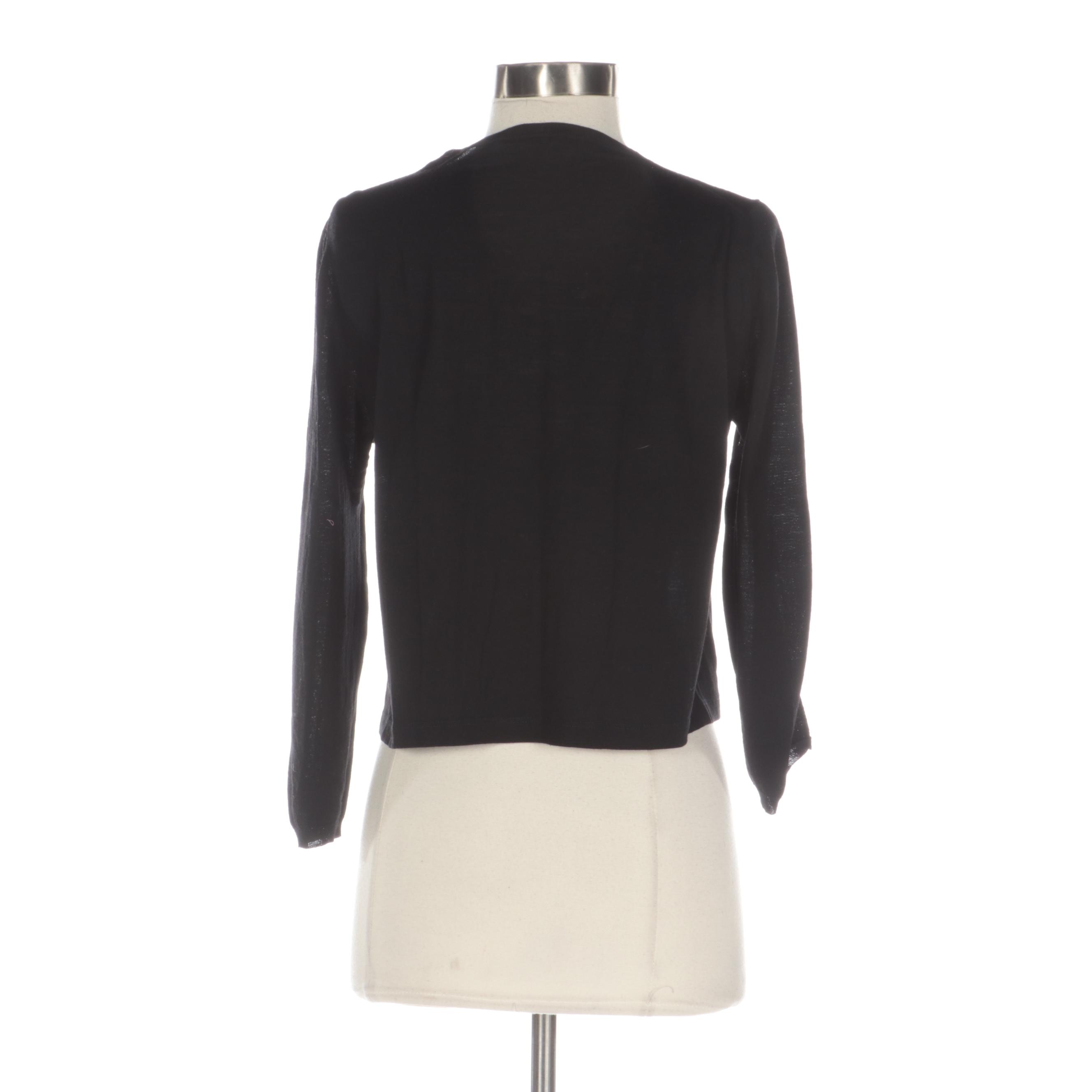 Prada Black Lightweight Knit Sweater