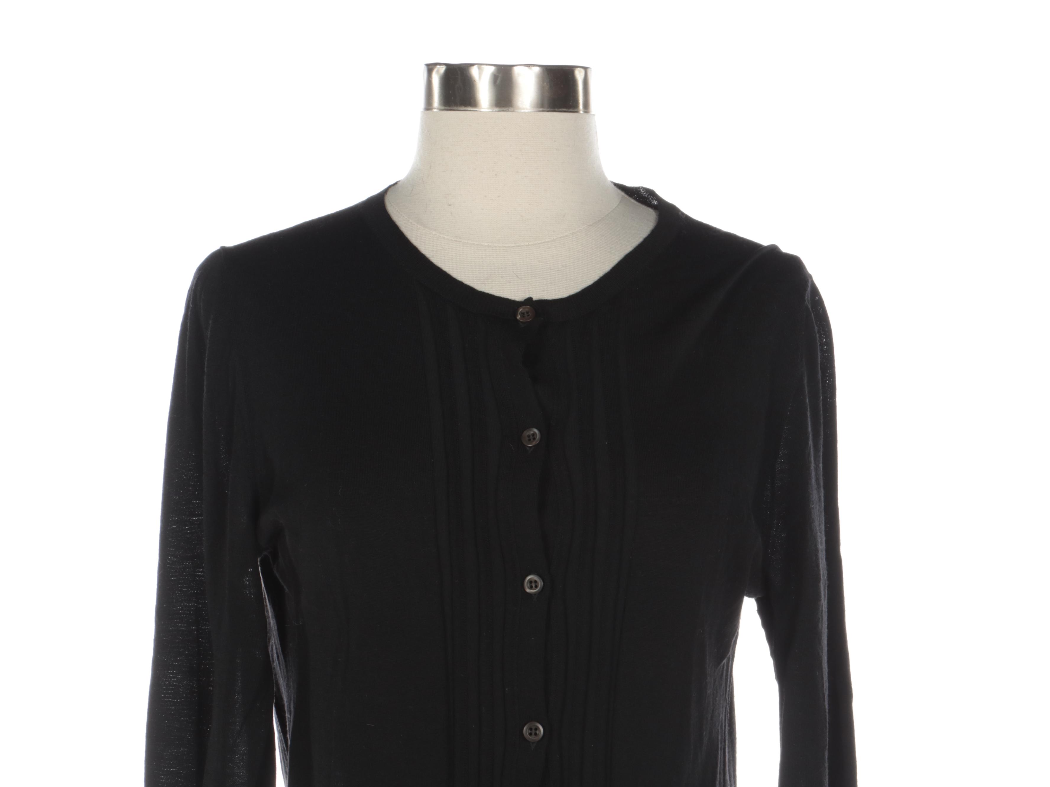 Prada Black Lightweight Knit Sweater