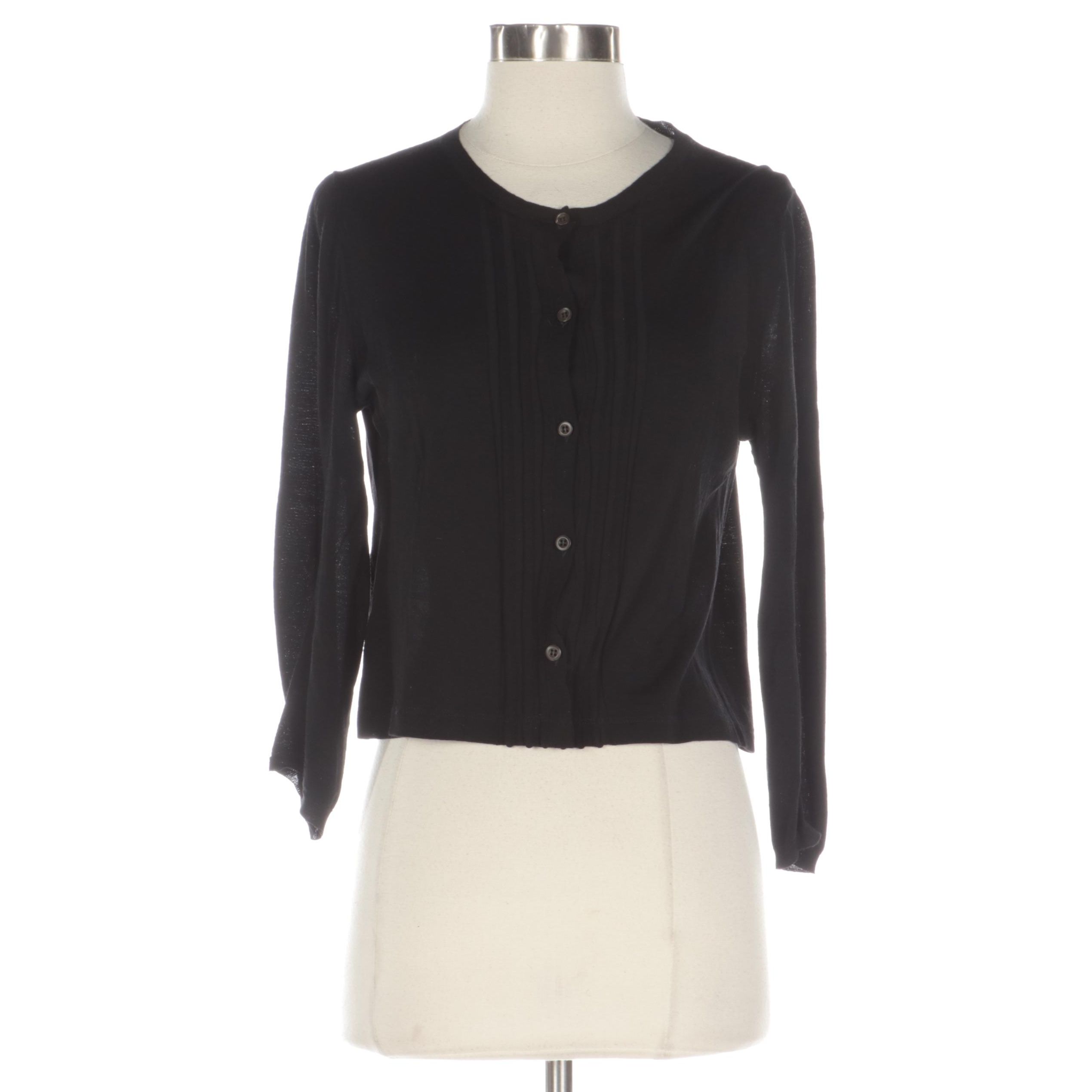 Prada Black Lightweight Knit Sweater