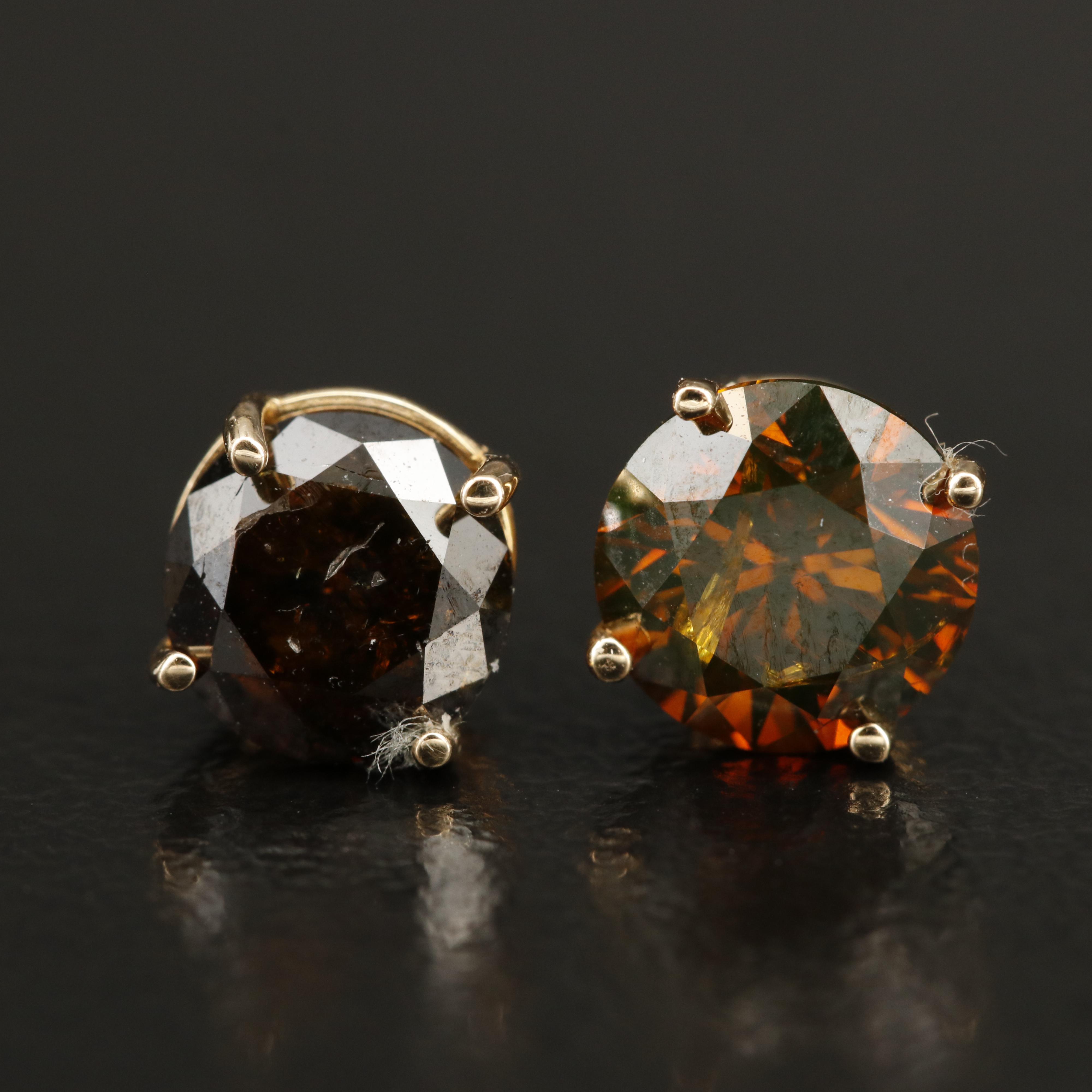 14K 2.13 CTW Diamond Stud Earrings
