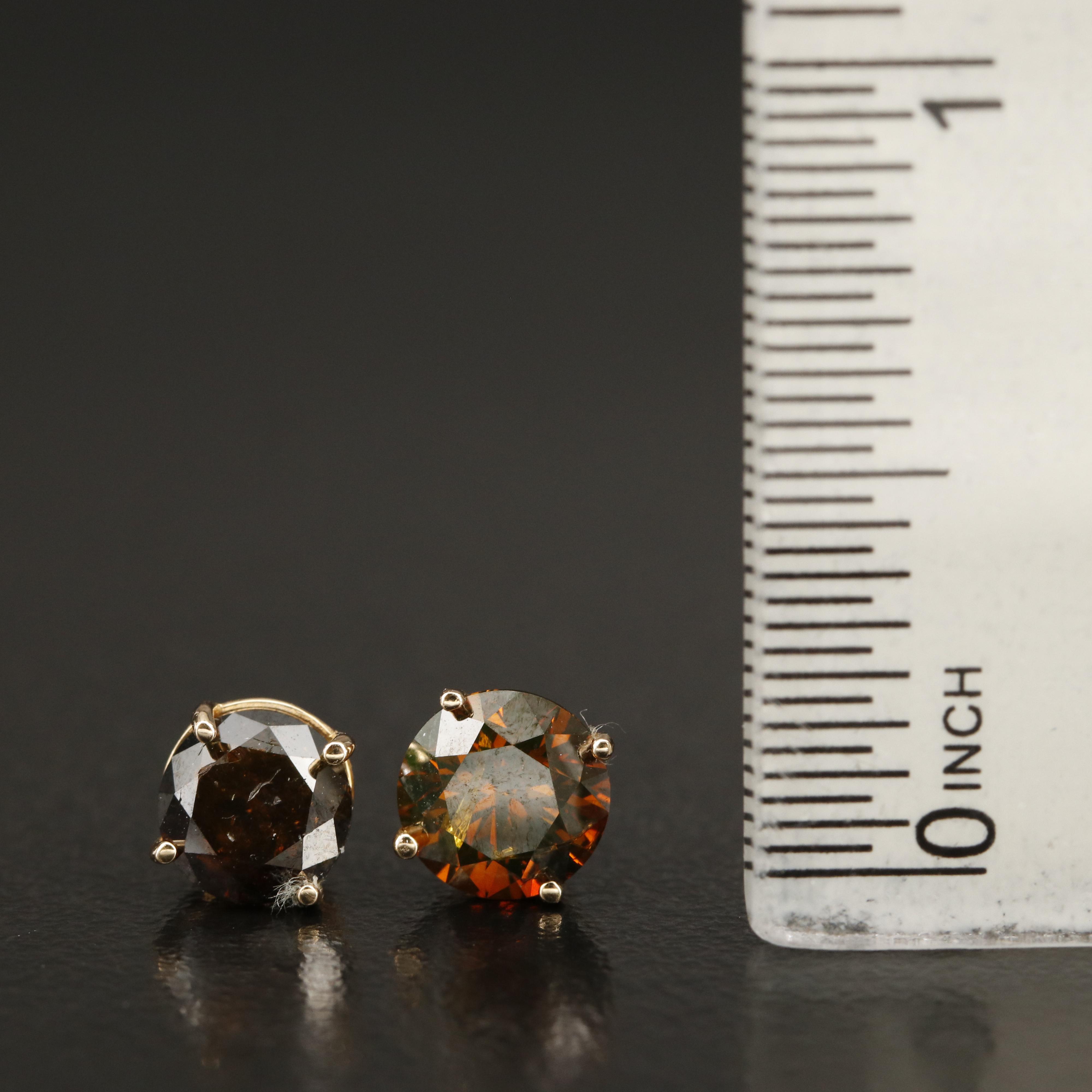 14K 2.13 CTW Diamond Stud Earrings