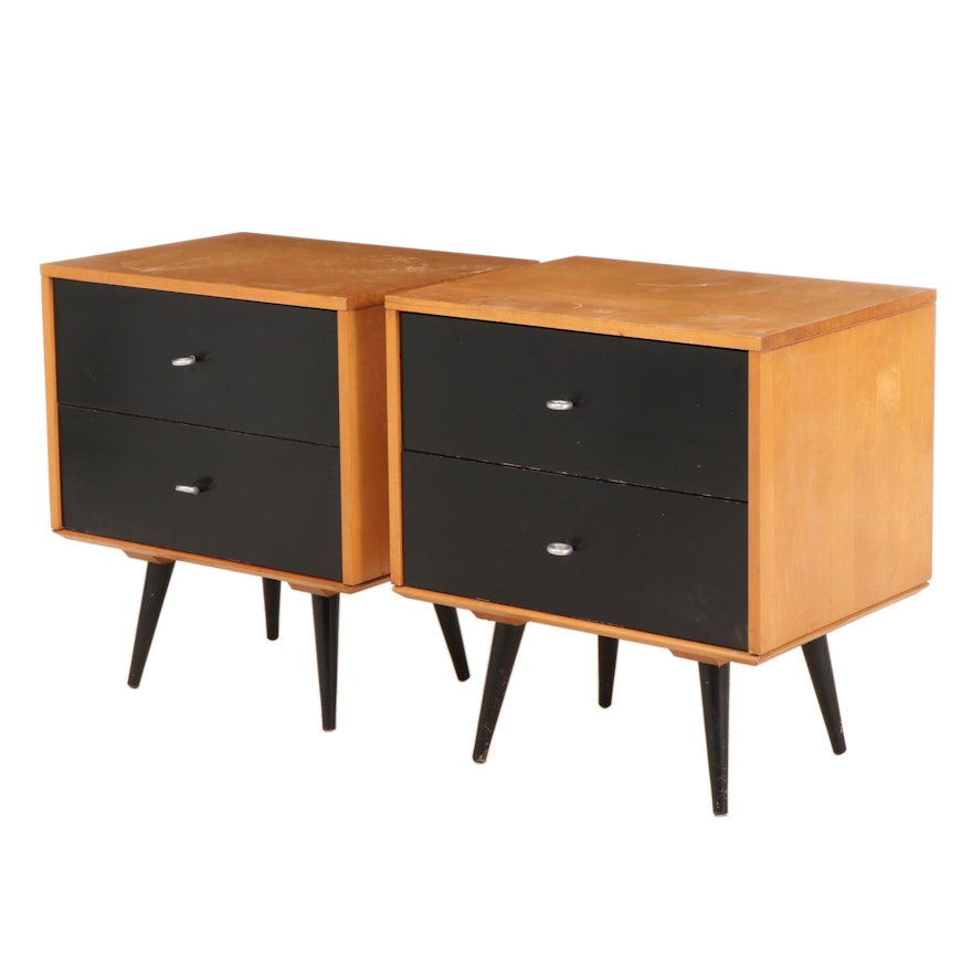 Paul McCobb "Planner Series Group" for Winchedon Maple and Lacquered Nightstands