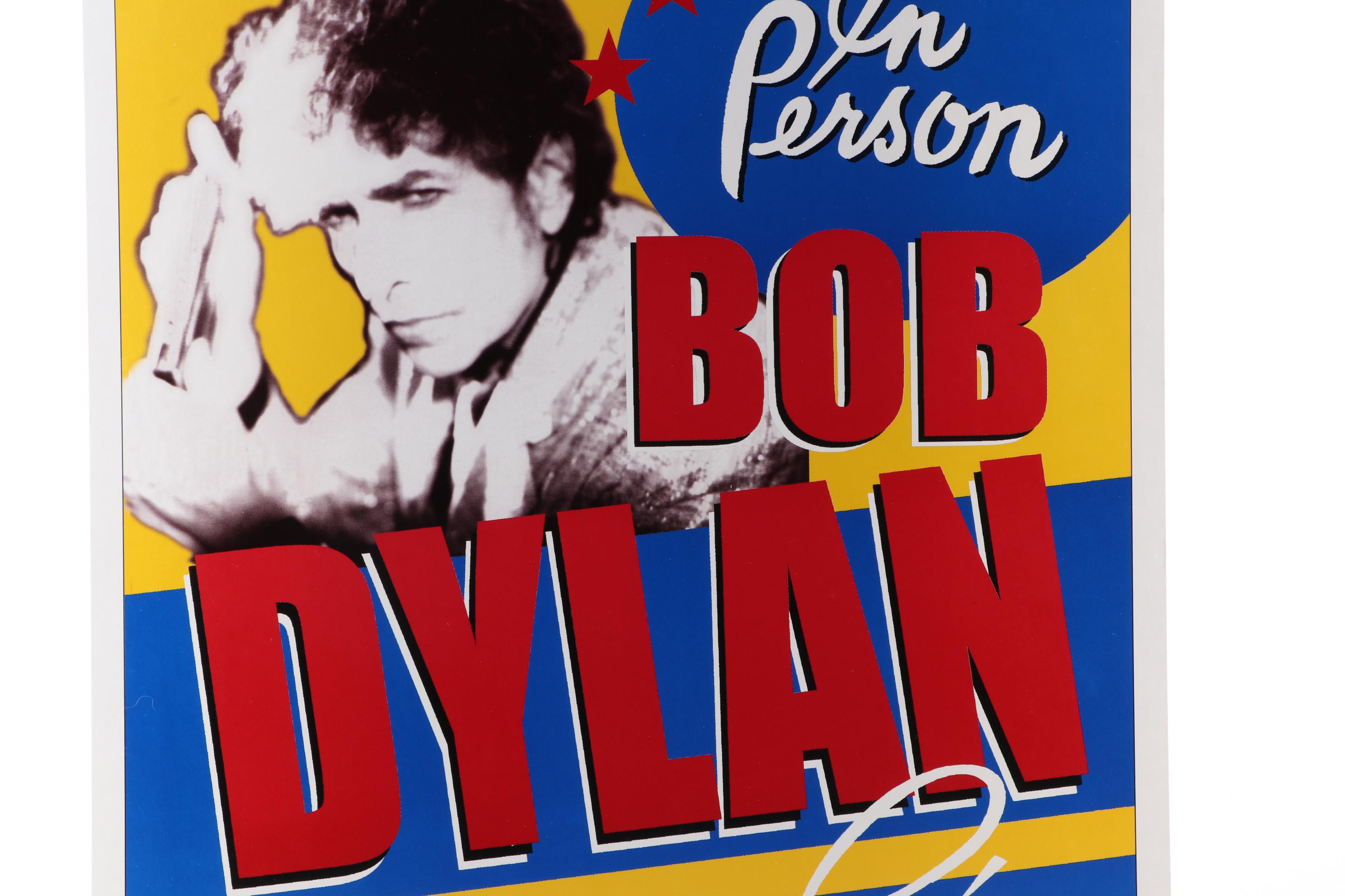 Bob Dylan Graphic Print Concert Poster After Geoff Gans, 21st Century