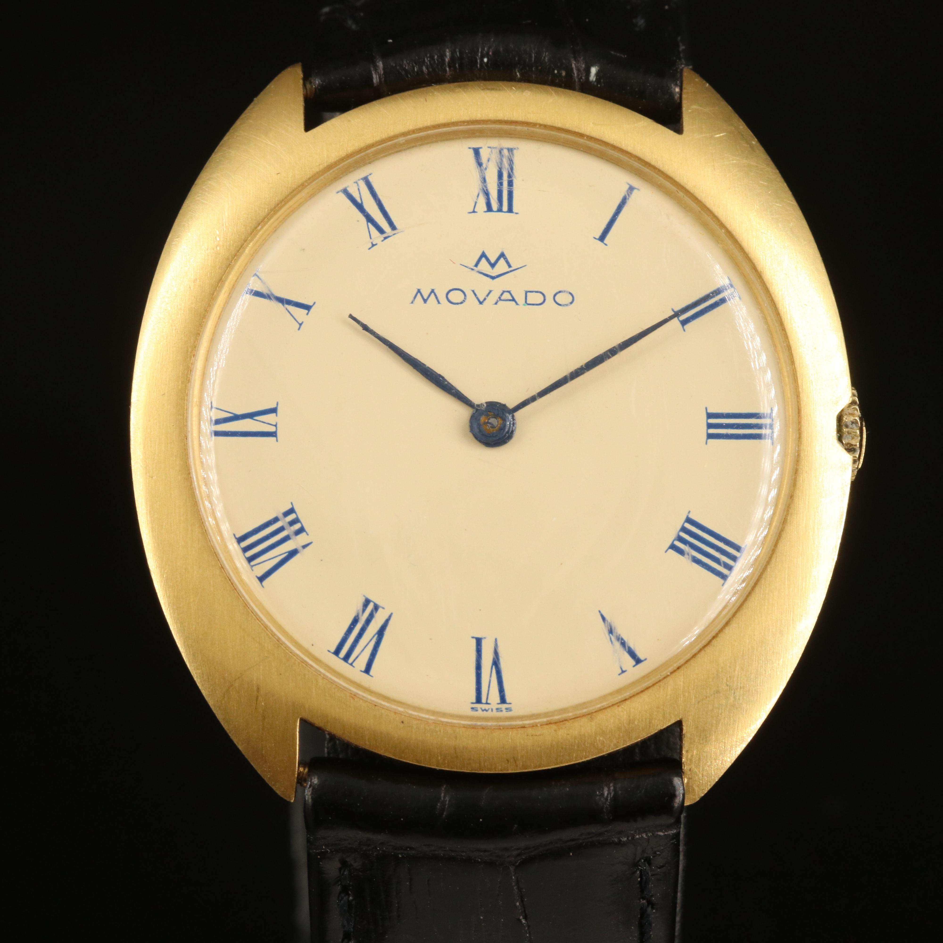 18K Vintage Movado Stem Wind Watch