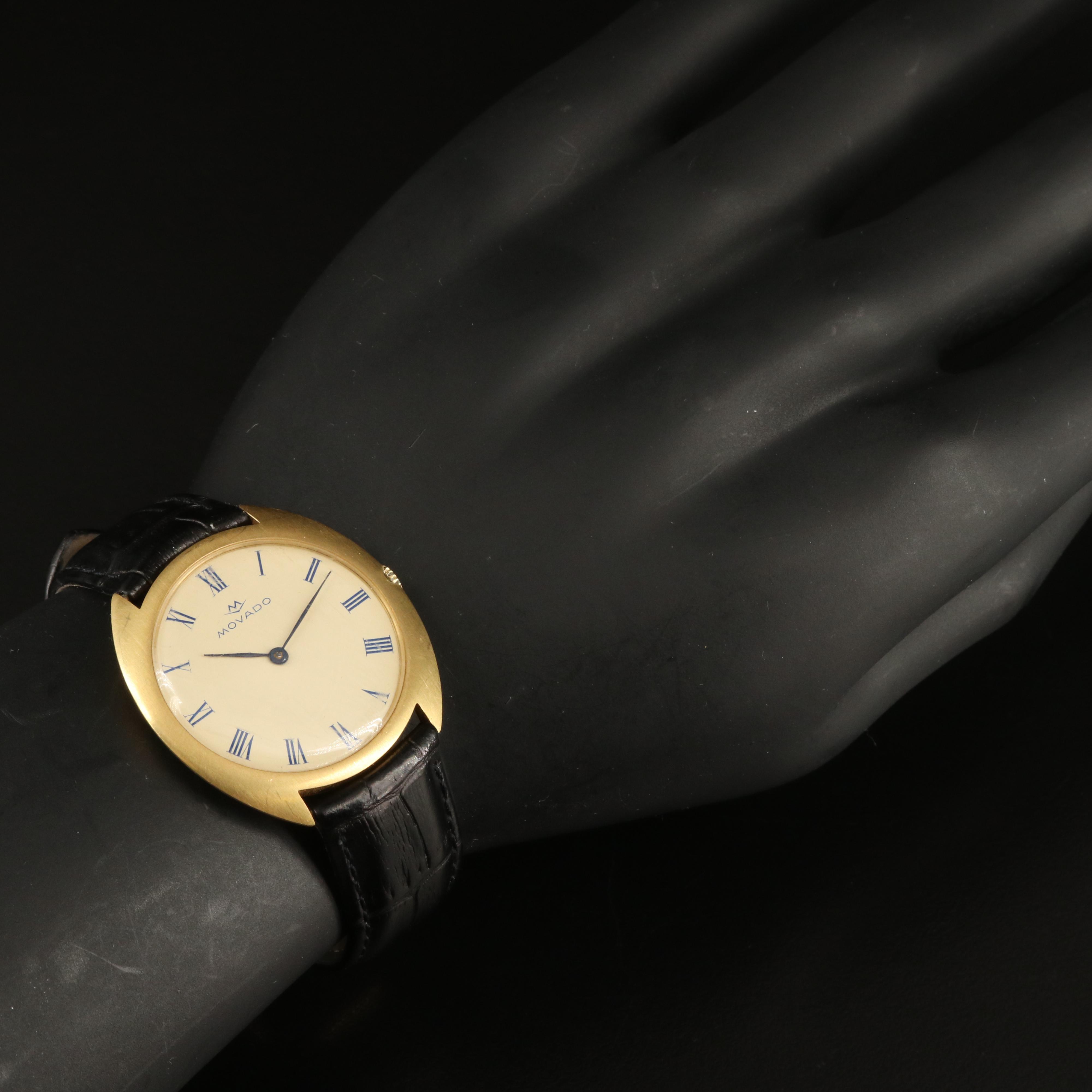 18K Vintage Movado Stem Wind Watch