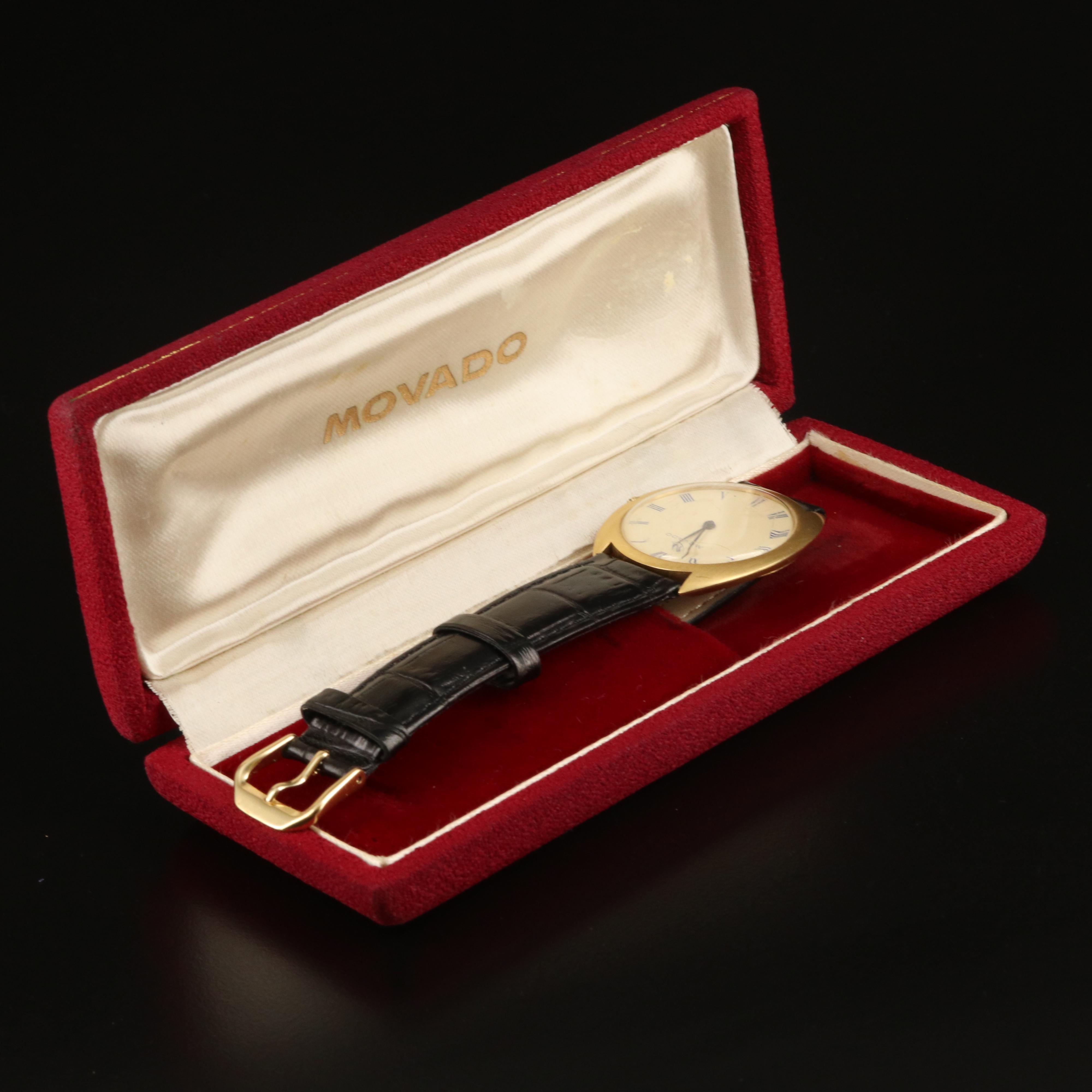 18K Vintage Movado Stem Wind Watch