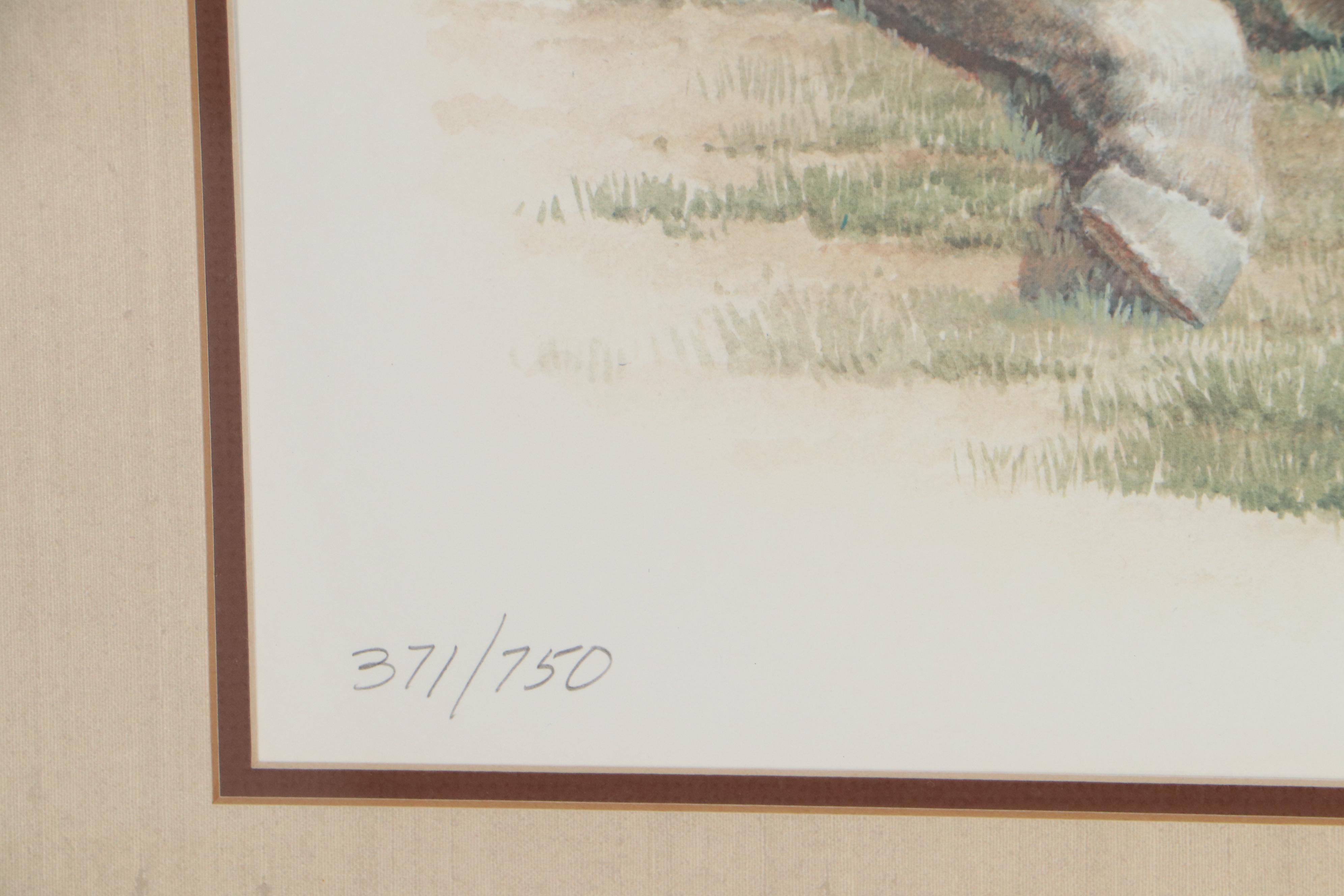 Fred Stone Offset Lithograph "Contentment," Late 20th Century