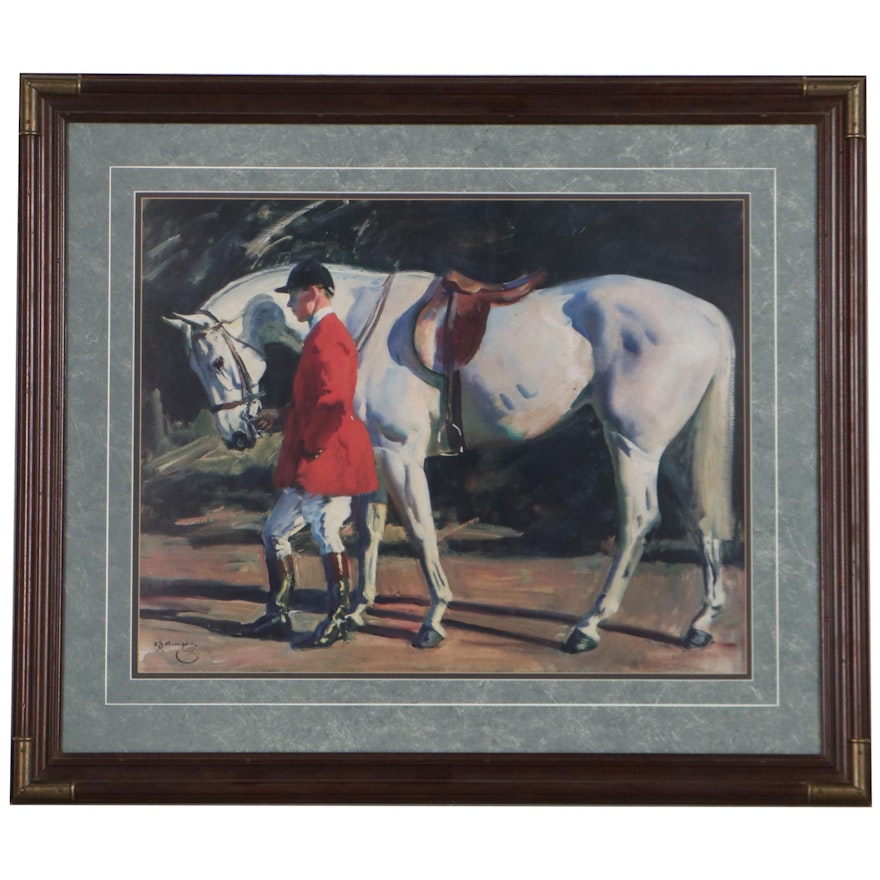 Offset Lithograph After Sir Alfred Munnings of Isaac, Late 20th Century