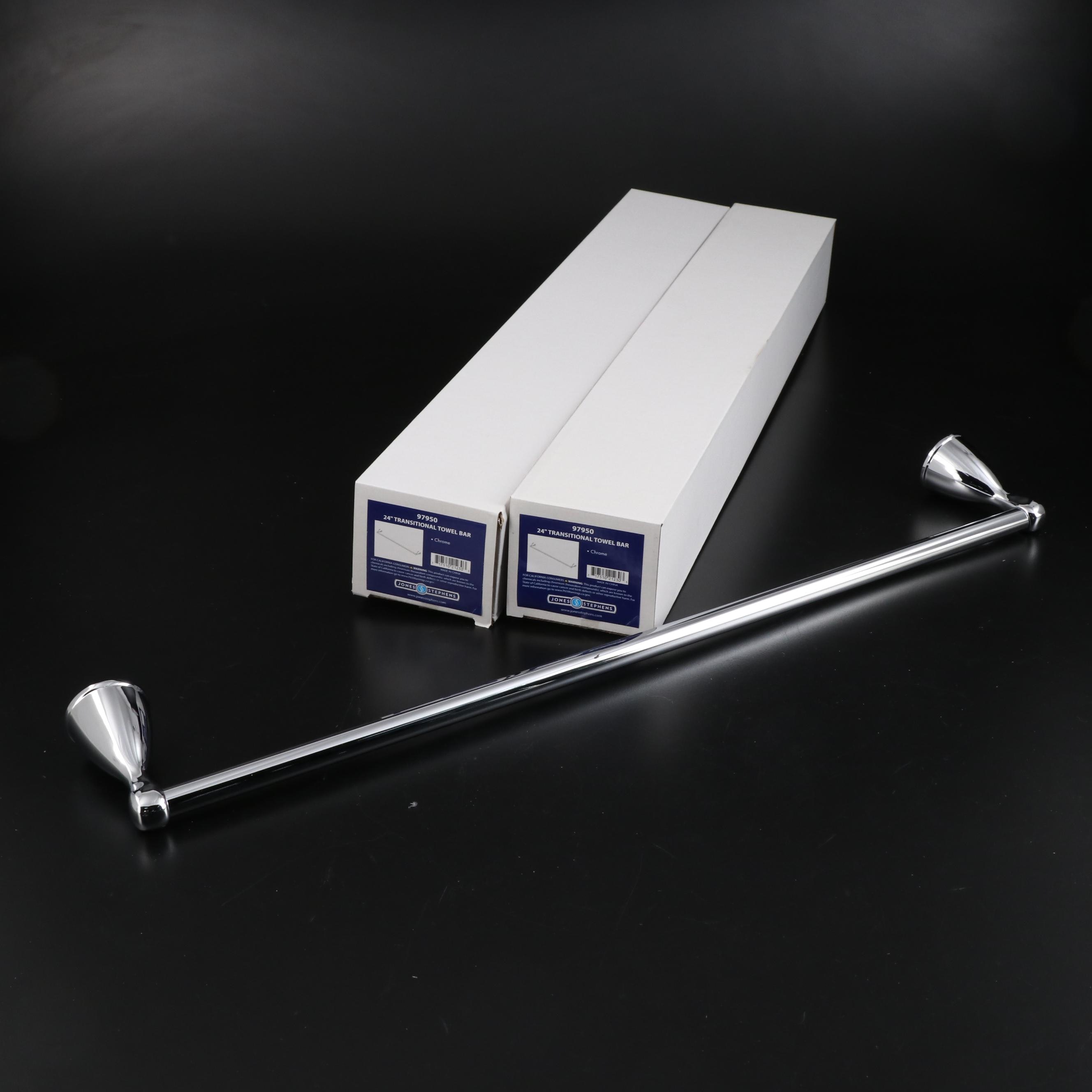 Aqua Plumb Showerheads with Jones Stephens Towel Bars and Toilet Paper Holders