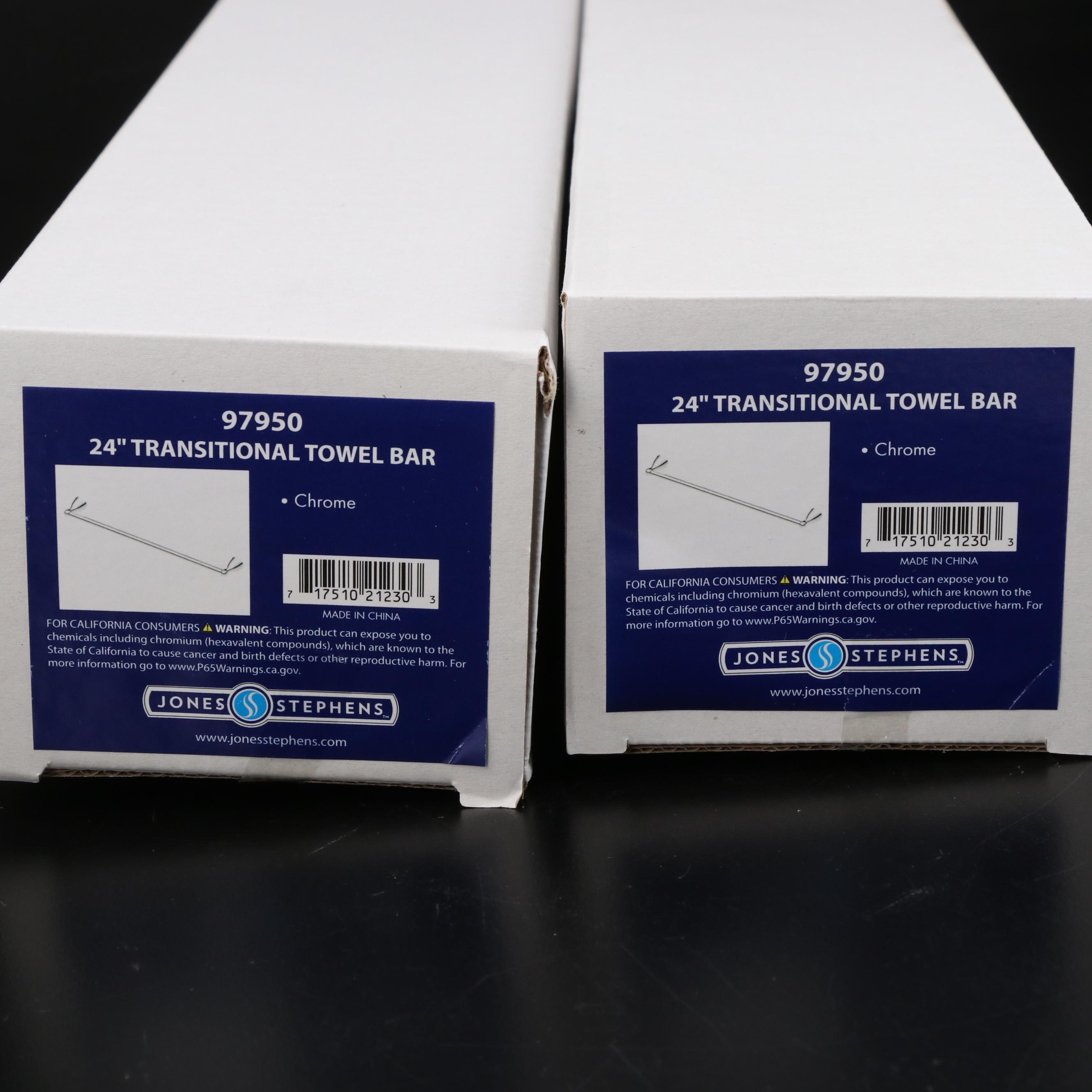 Aqua Plumb Showerheads with Jones Stephens Towel Bars and Toilet Paper Holders