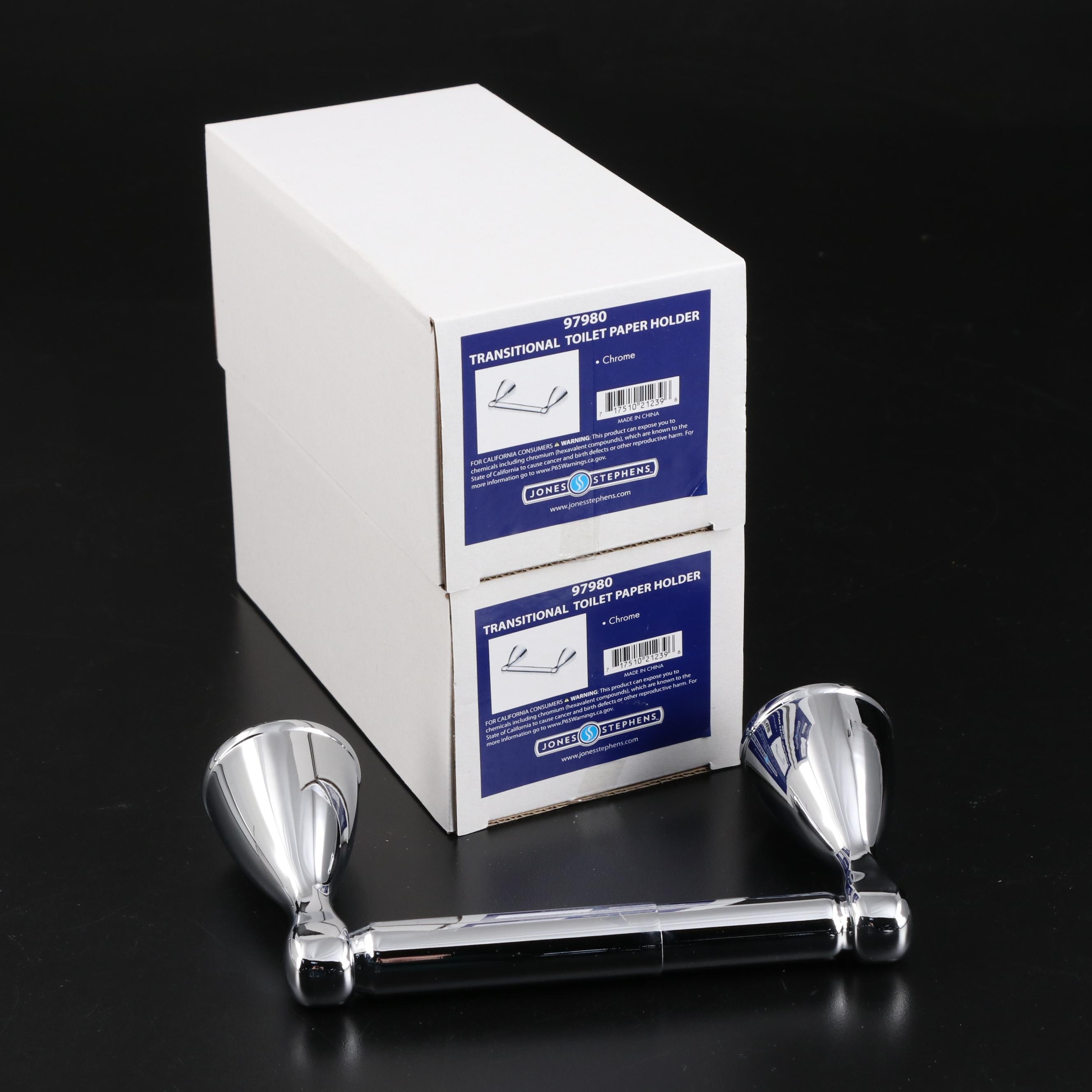 Aqua Plumb Showerheads with Jones Stephens Towel Bars and Toilet Paper Holders