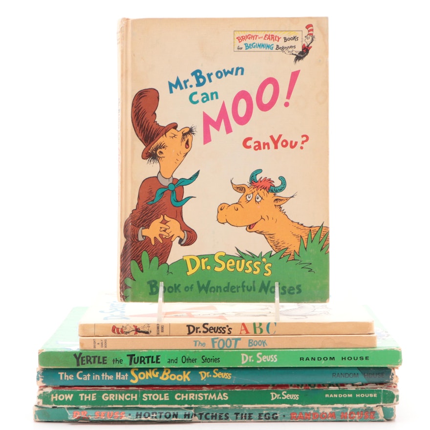 Later Printing "Horton Hatches the Egg" with Dust Jacket and More Seuss Books