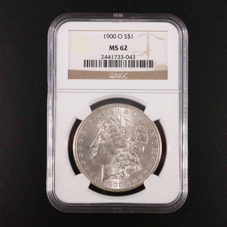 NGC Graded MS62 1900-O Silver Morgan Dollar