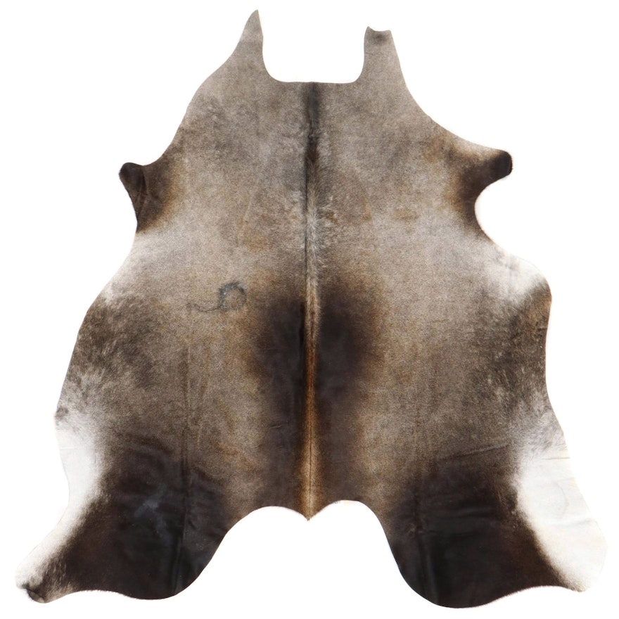 5'11 x 5'12  Natural Cowhide Area Rug