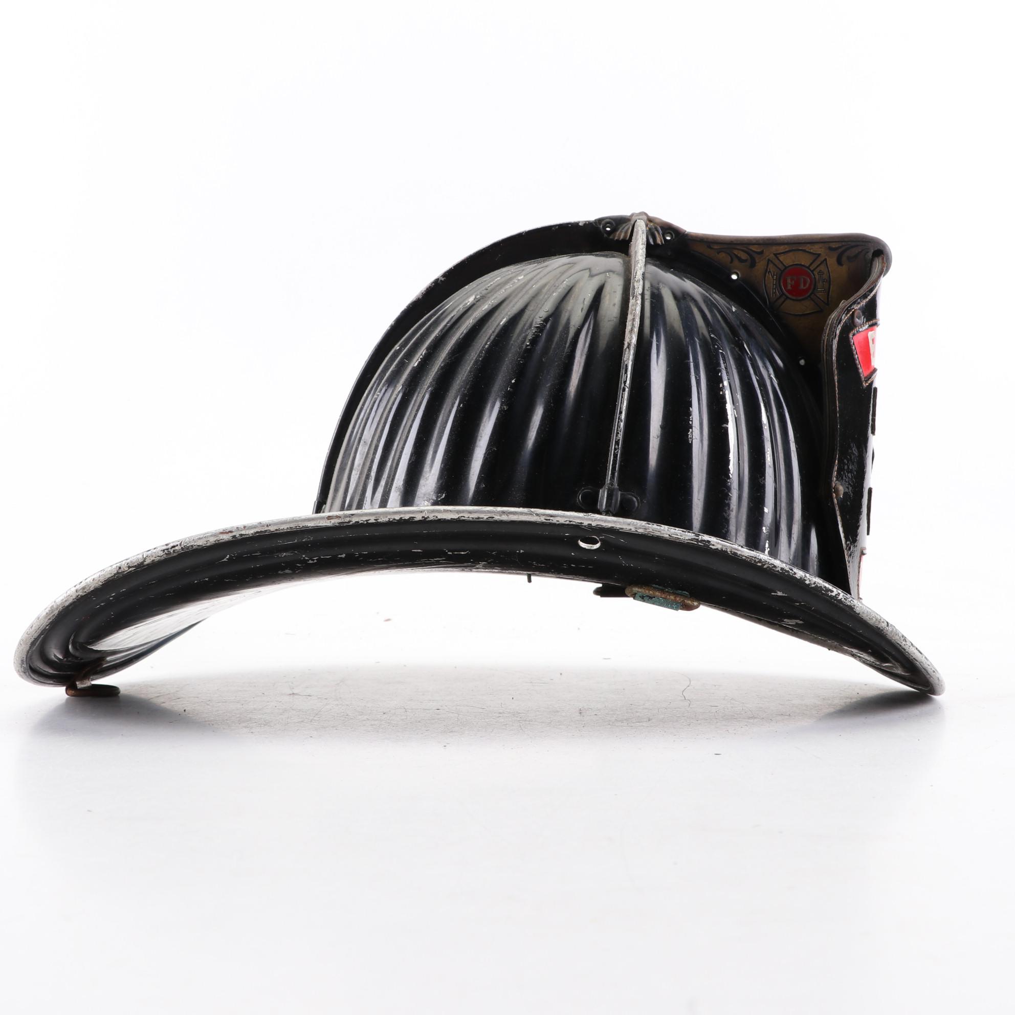 Cairns & Bros. Engine 3 Driver" and "3 PFD" Firefighting Helmets, Mid-20th C.