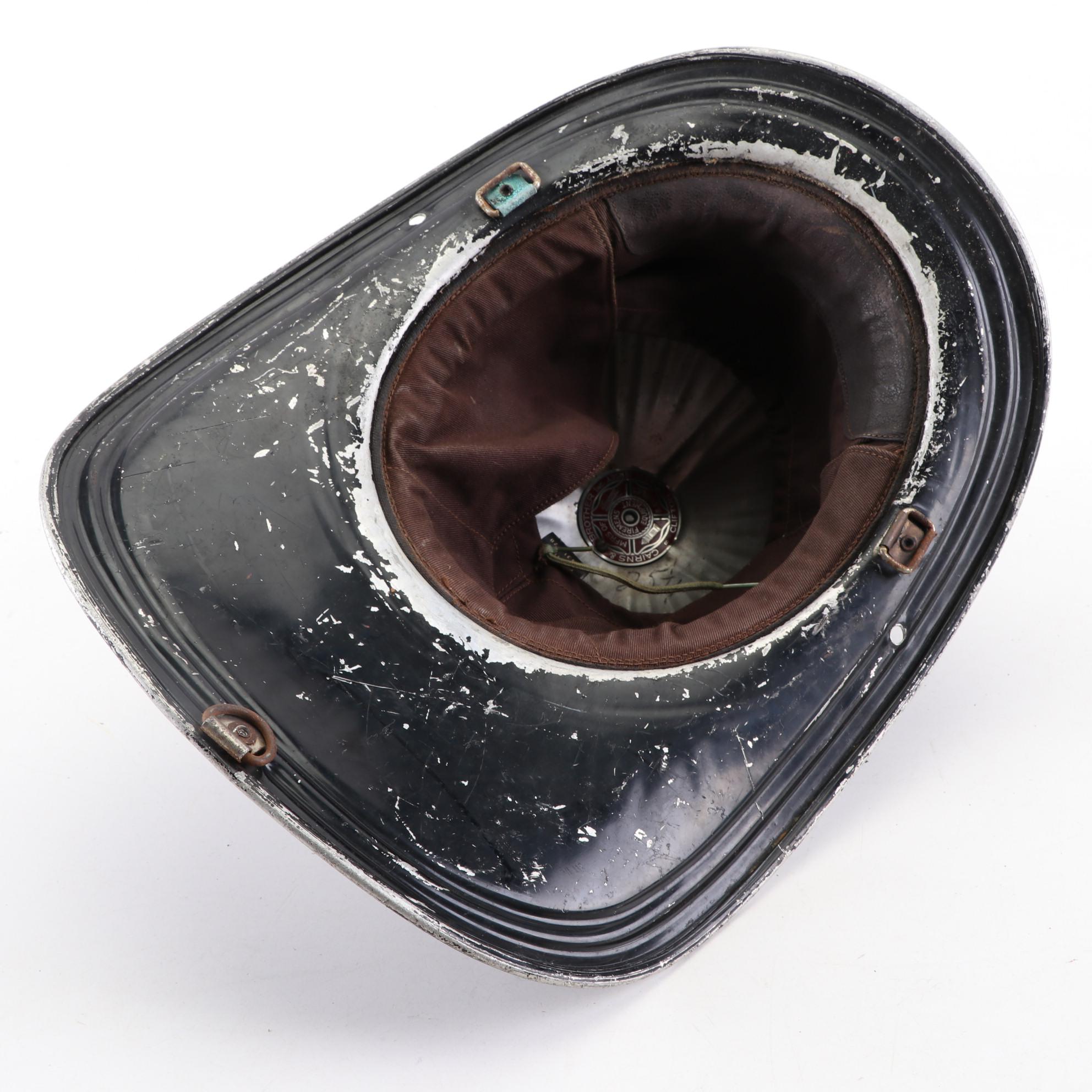 Cairns & Bros. Engine 3 Driver" and "3 PFD" Firefighting Helmets, Mid-20th C.