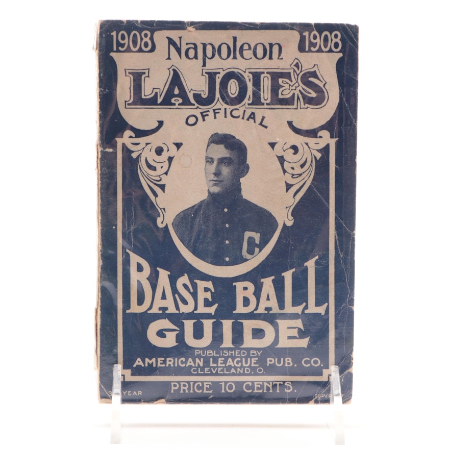 1908 Napoleon Lajoie's Official Base Ball Guide by American League Pub. Co.
