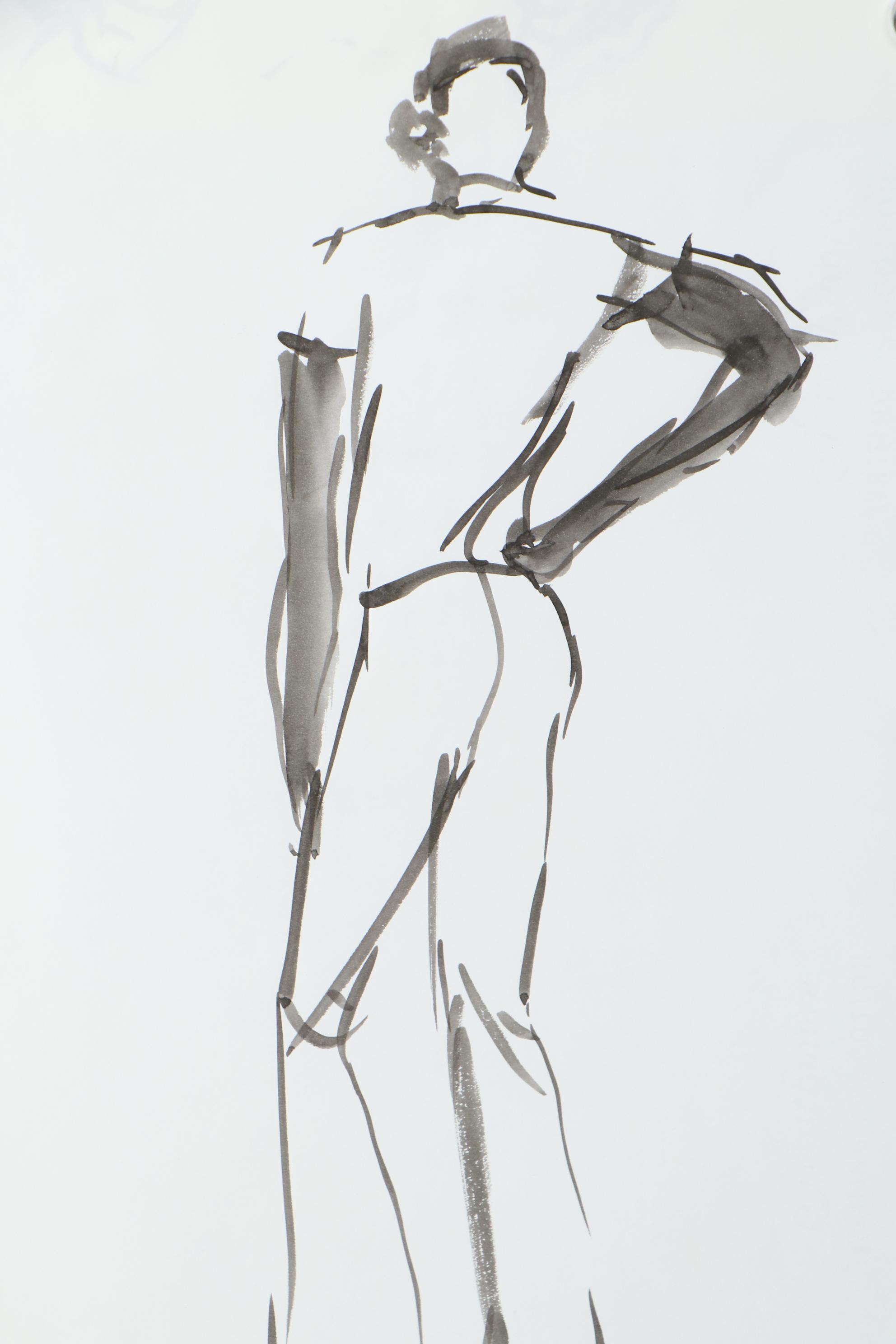 Margaret Voelker-Ferrier Fashion Ink Drawing Illustrations