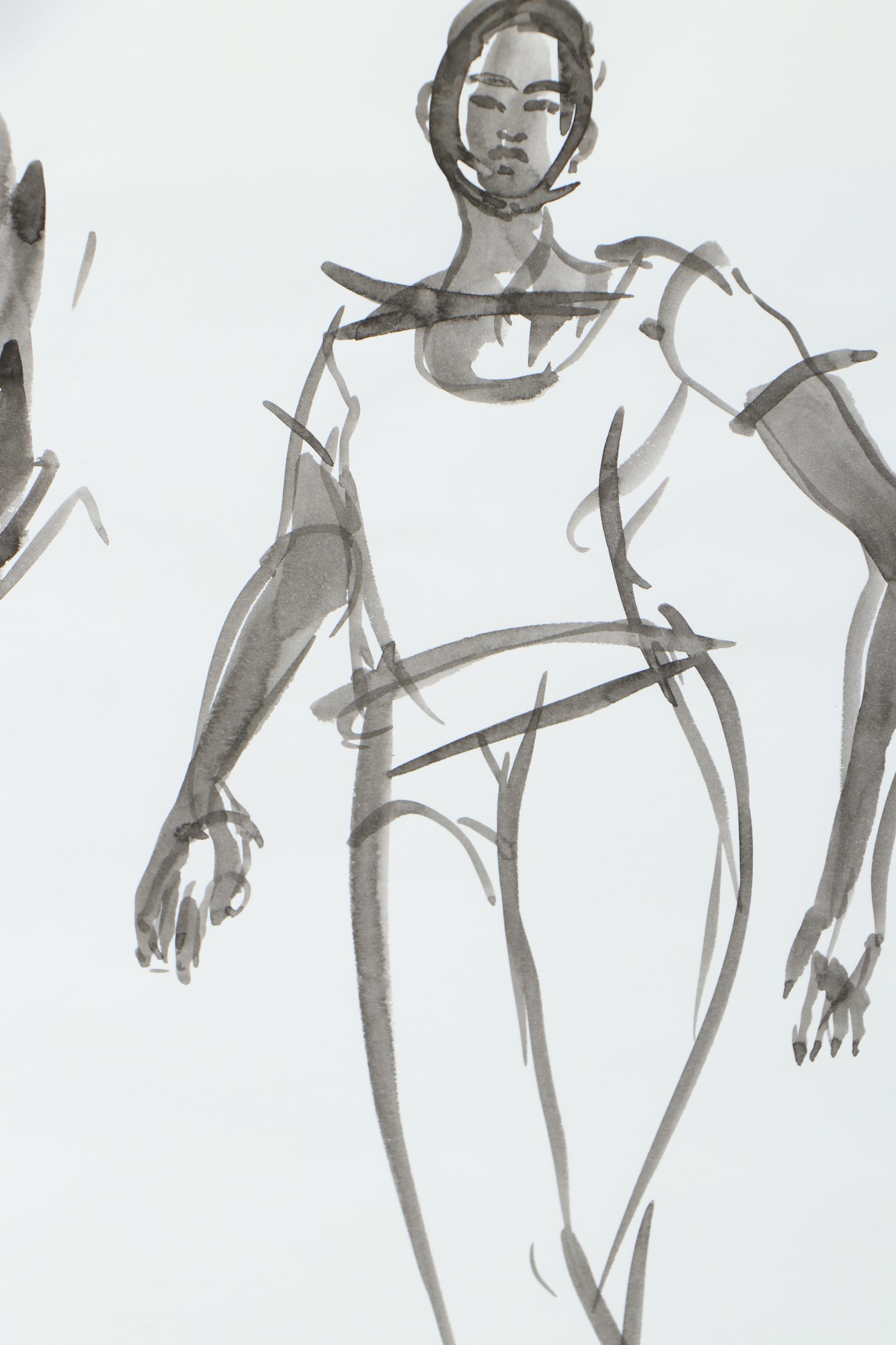 Margaret Voelker-Ferrier Fashion Ink Drawing Illustrations