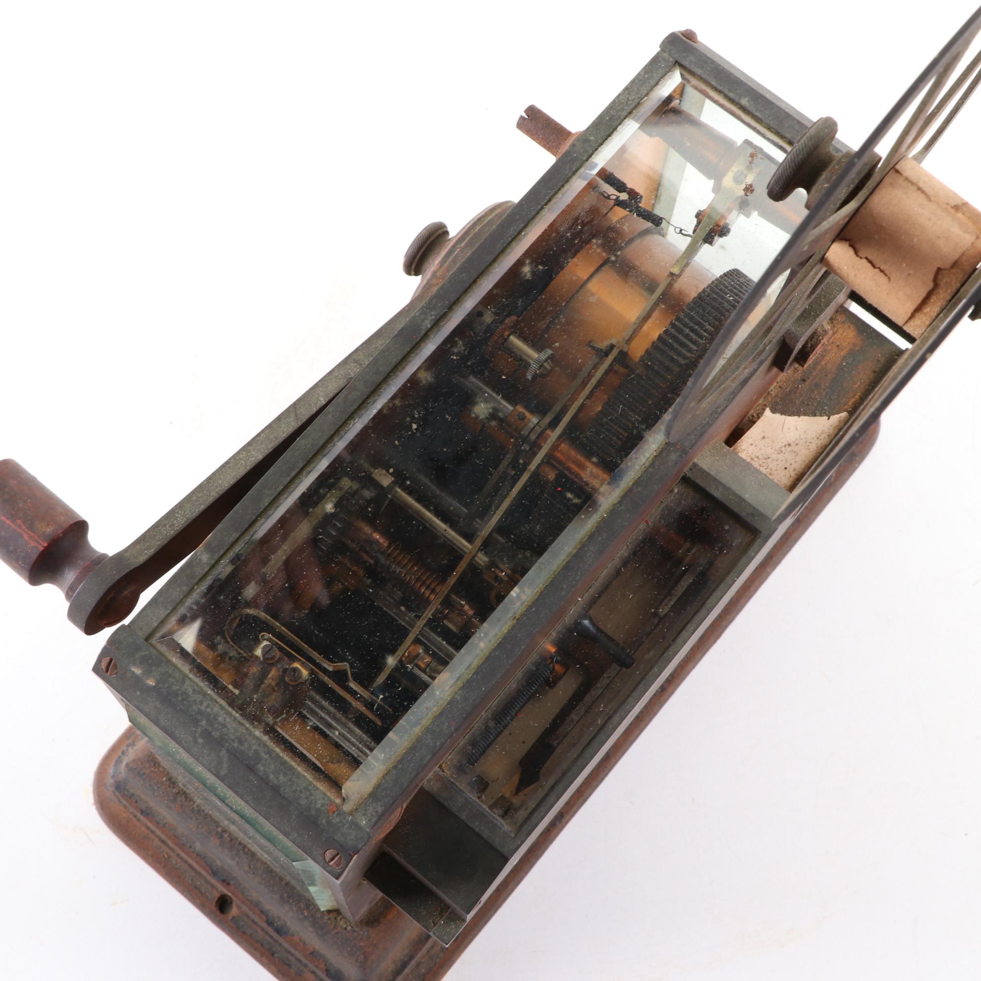 Gamewell Co. Cast Iron Telegraphic Fire Alarm Machine, Patent Date 1909