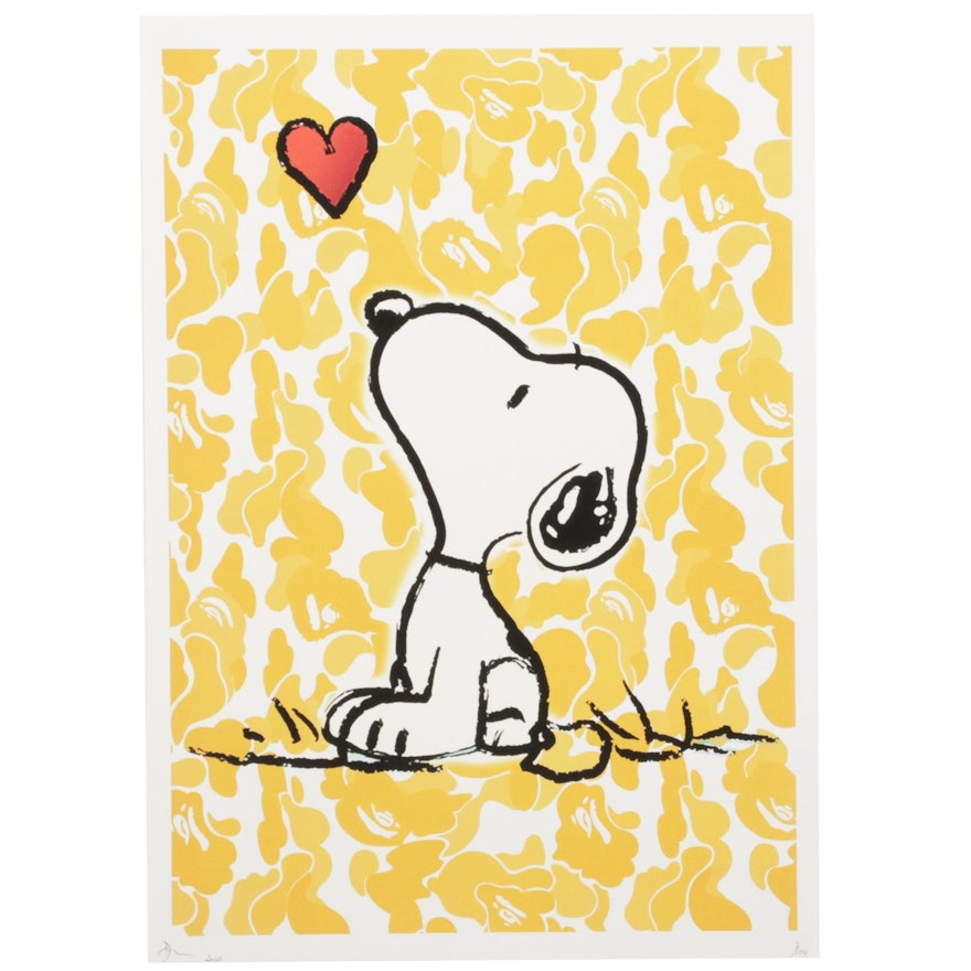 Death NYC Pop Art Graphic Print of "Peanuts" Snoopy, 2020