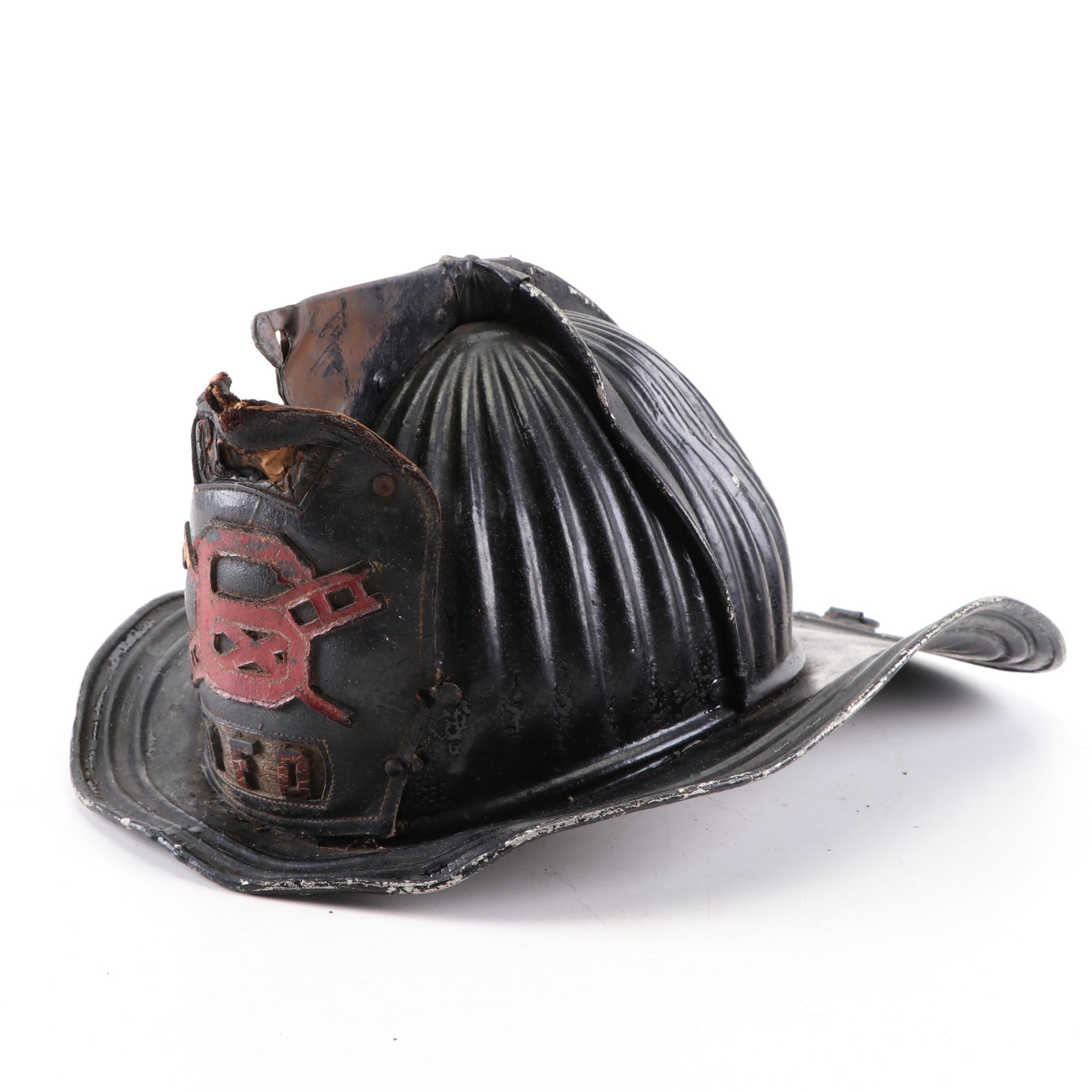 Cairns & Bros. "6 PFD" and "Somers Point 1 FD" Firefighting Helmets