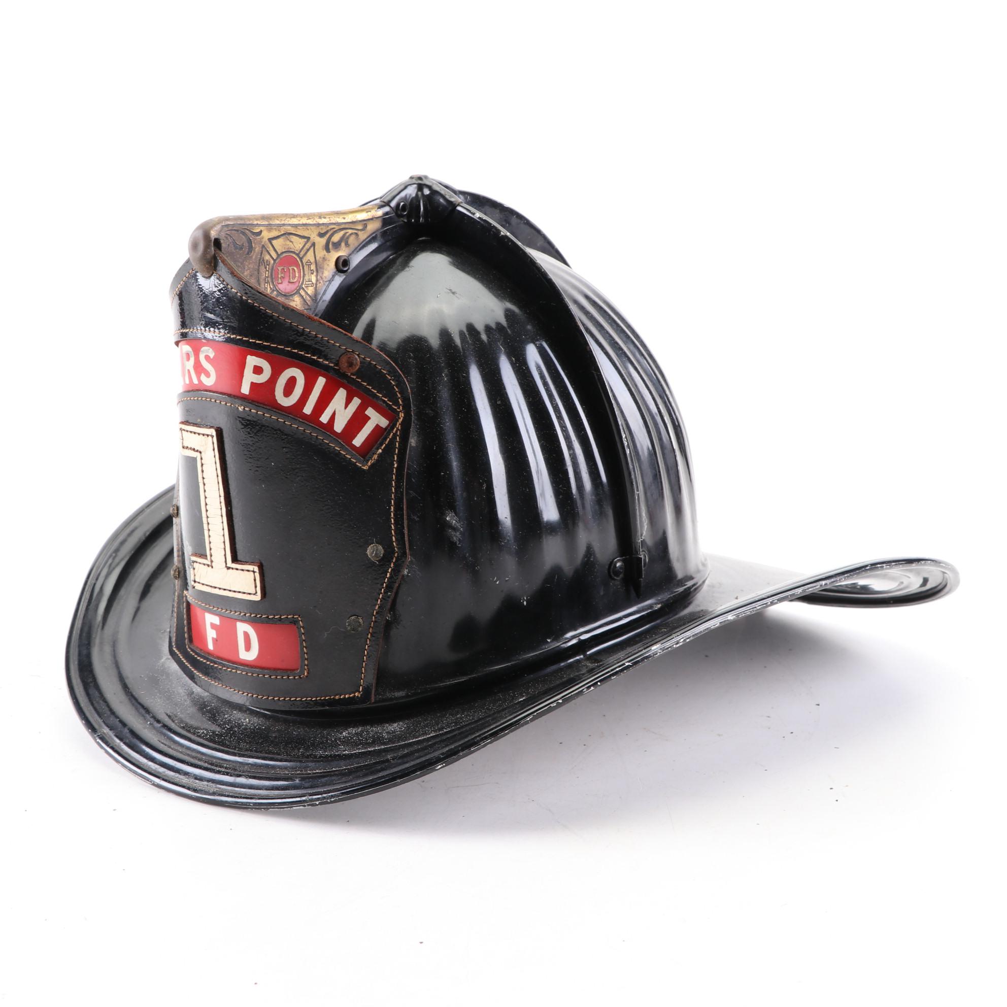 Cairns & Bros. "6 PFD" and "Somers Point 1 FD" Firefighting Helmets