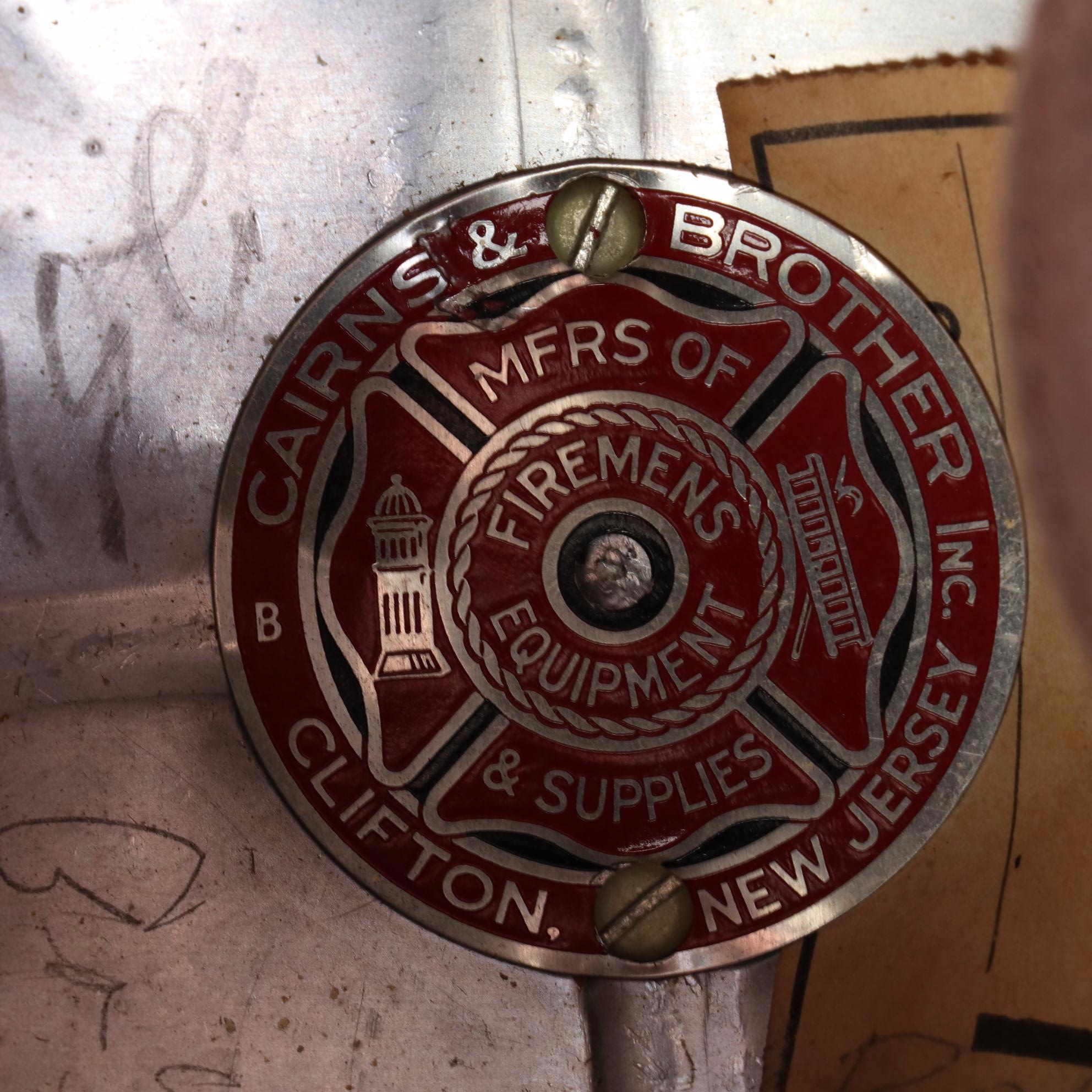 Cairns & Bros. "6 PFD" and "Somers Point 1 FD" Firefighting Helmets