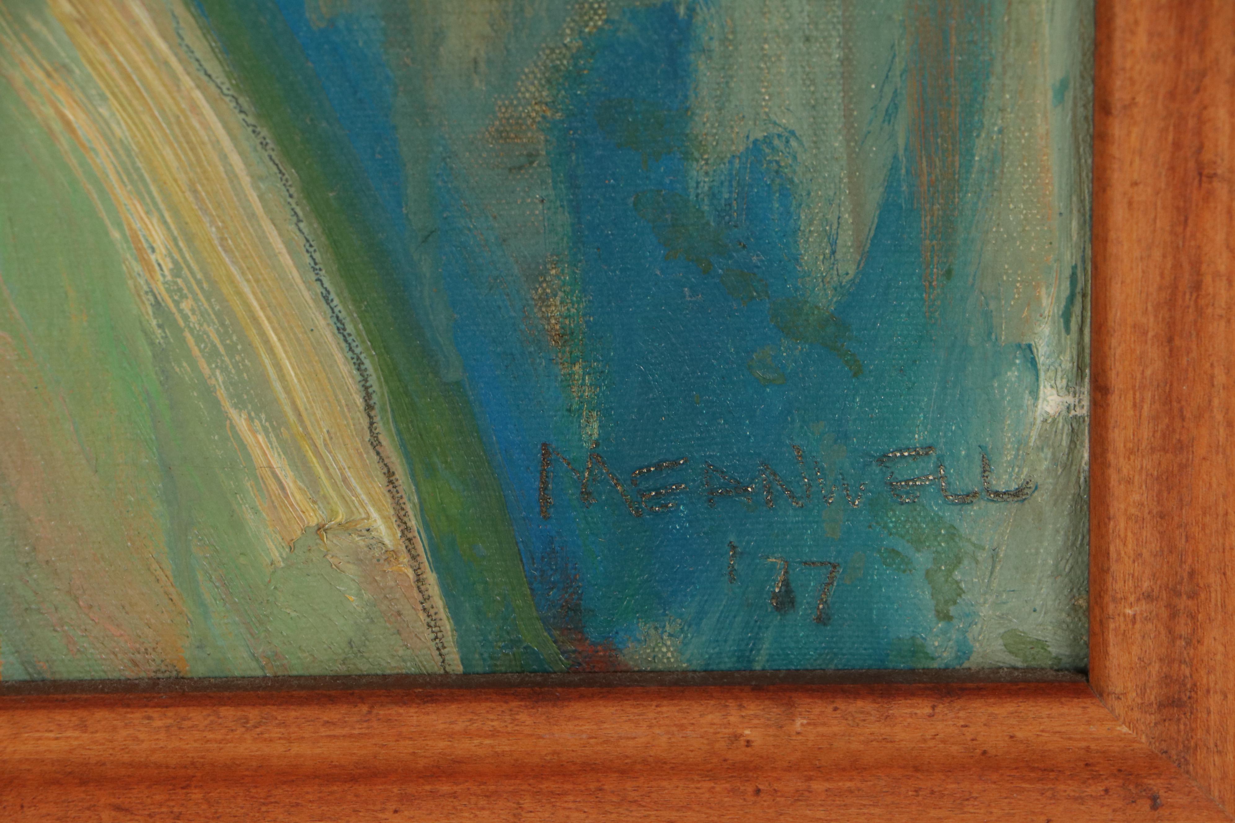 Jack Meanwell Oil Painting of Standing Nude, 1977