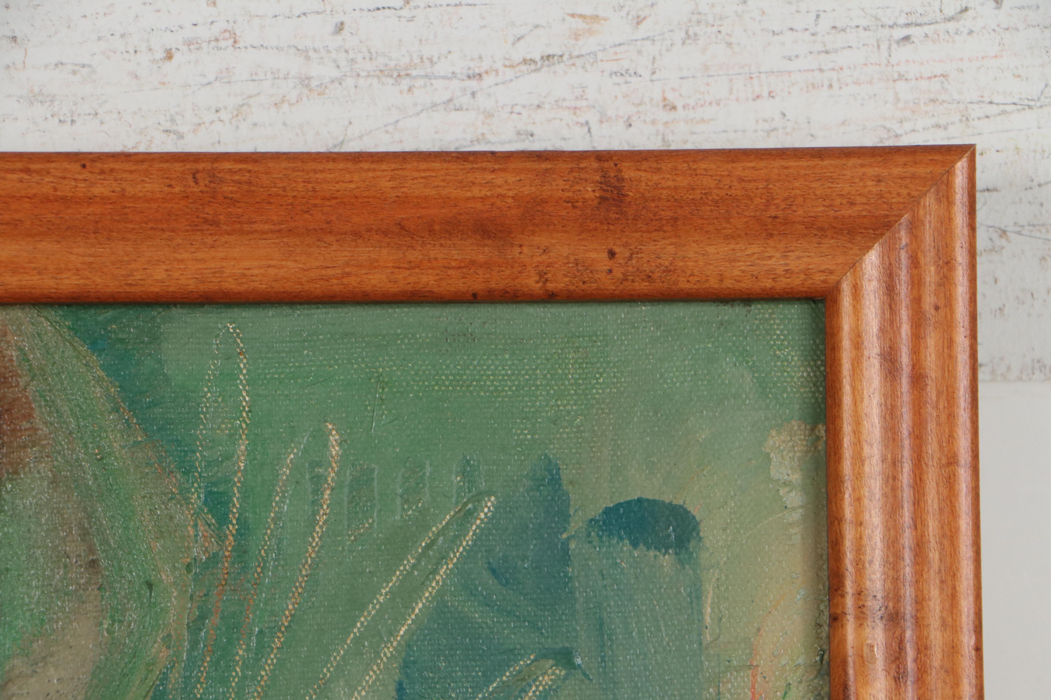 Jack Meanwell Oil Painting of Standing Nude, 1977