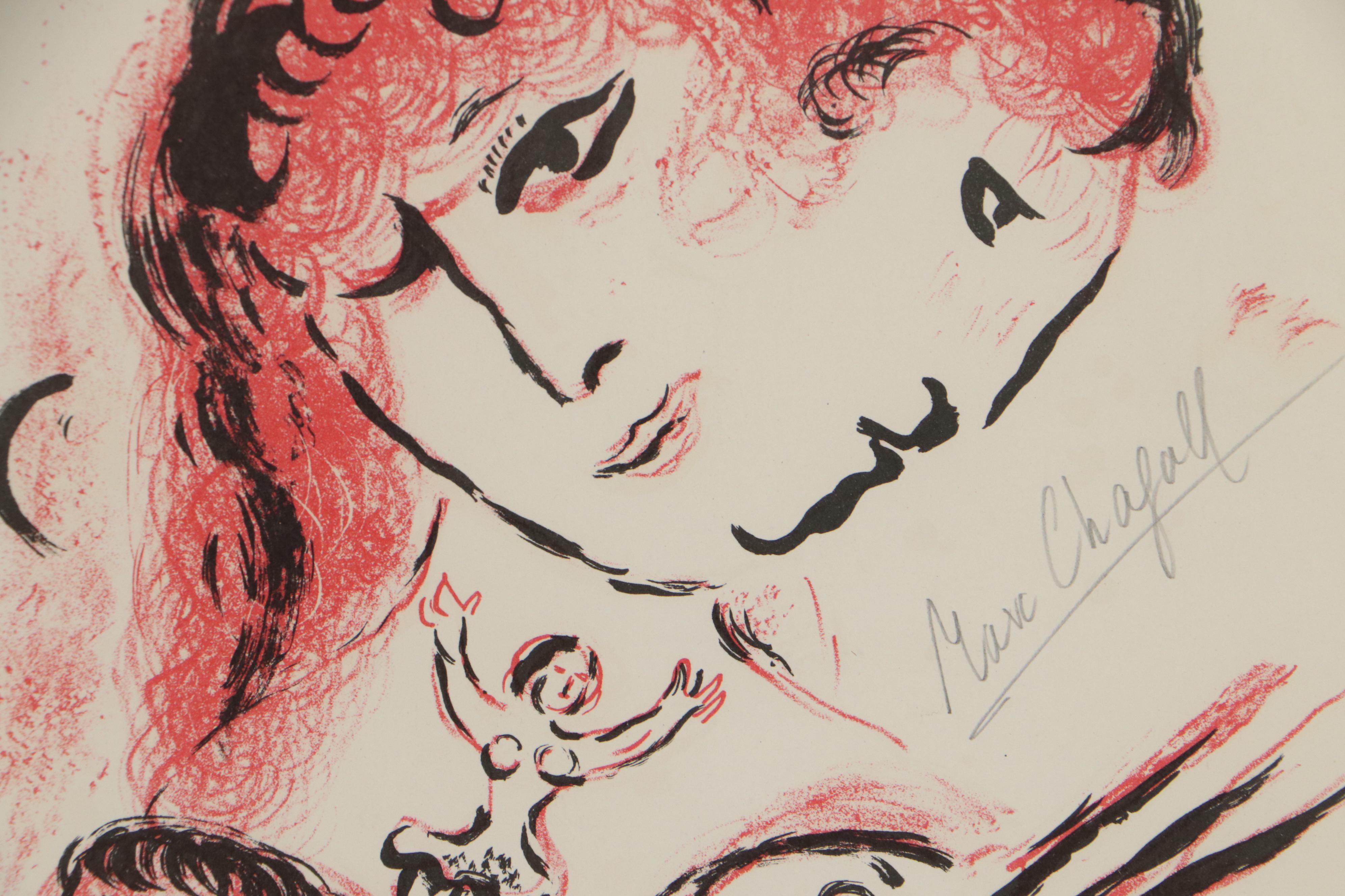 Marc Chagall Lithograph Cover from "Chagall: Lithograph III," 1969