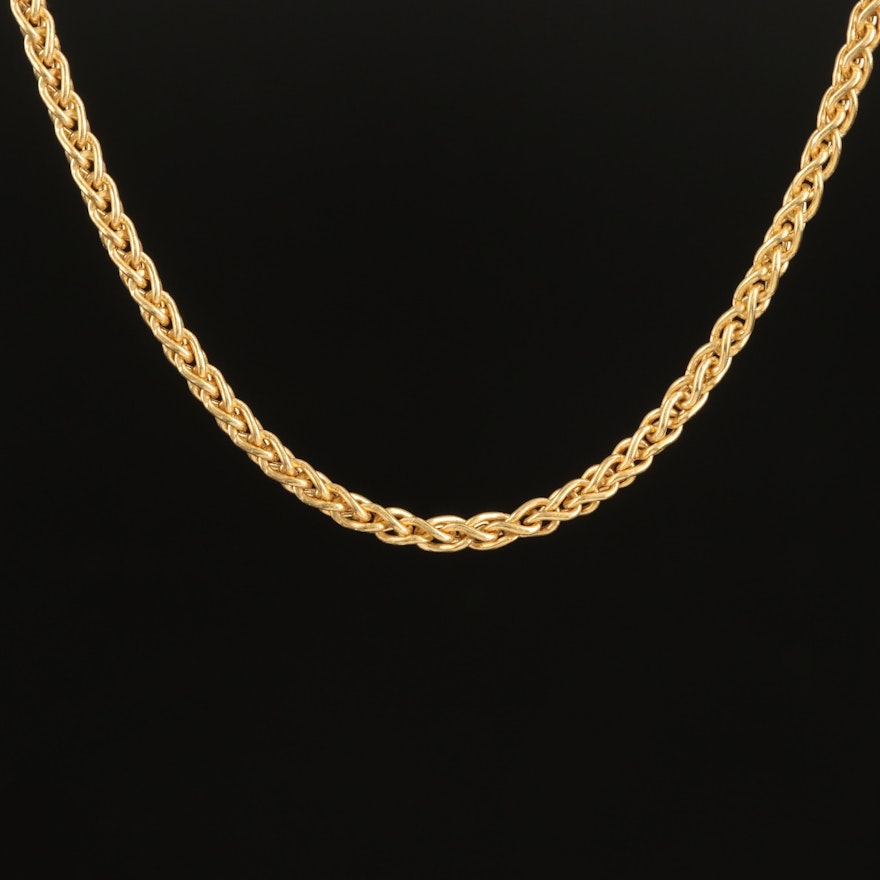 14K Espiga Chain Necklace