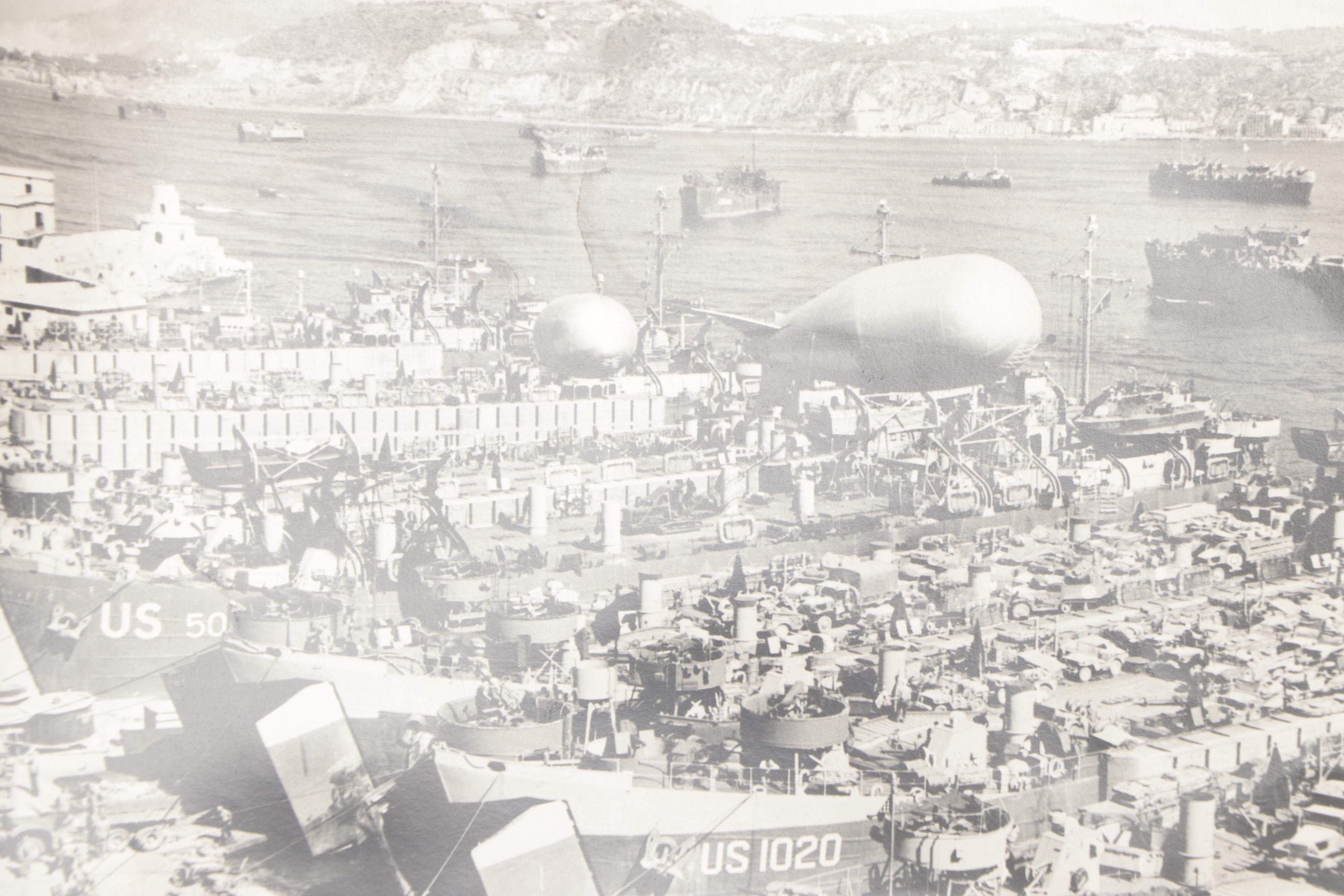 World War II Black and White Photographs of Military Ships, Airplanes, and More