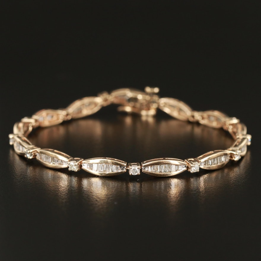 10K 1.50 CTW Diamond Bracelet