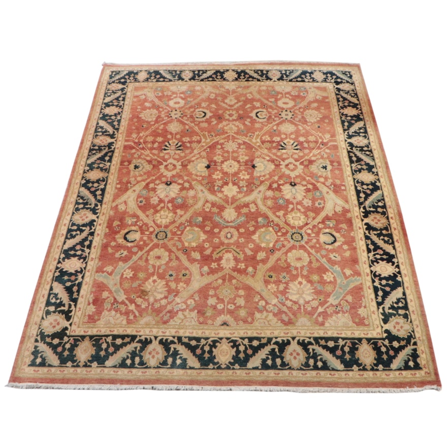 9' x 12'7 Hand-Knotted Indian Agra Room Sized Rug