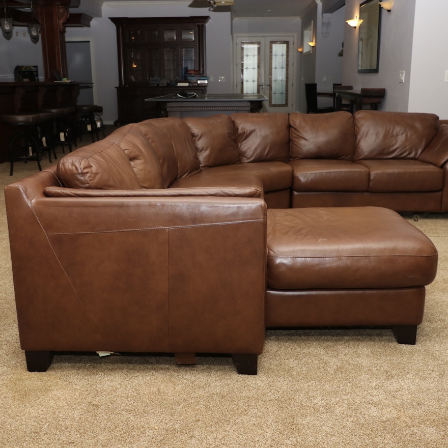 Contemporary Leather Sectional Sofa