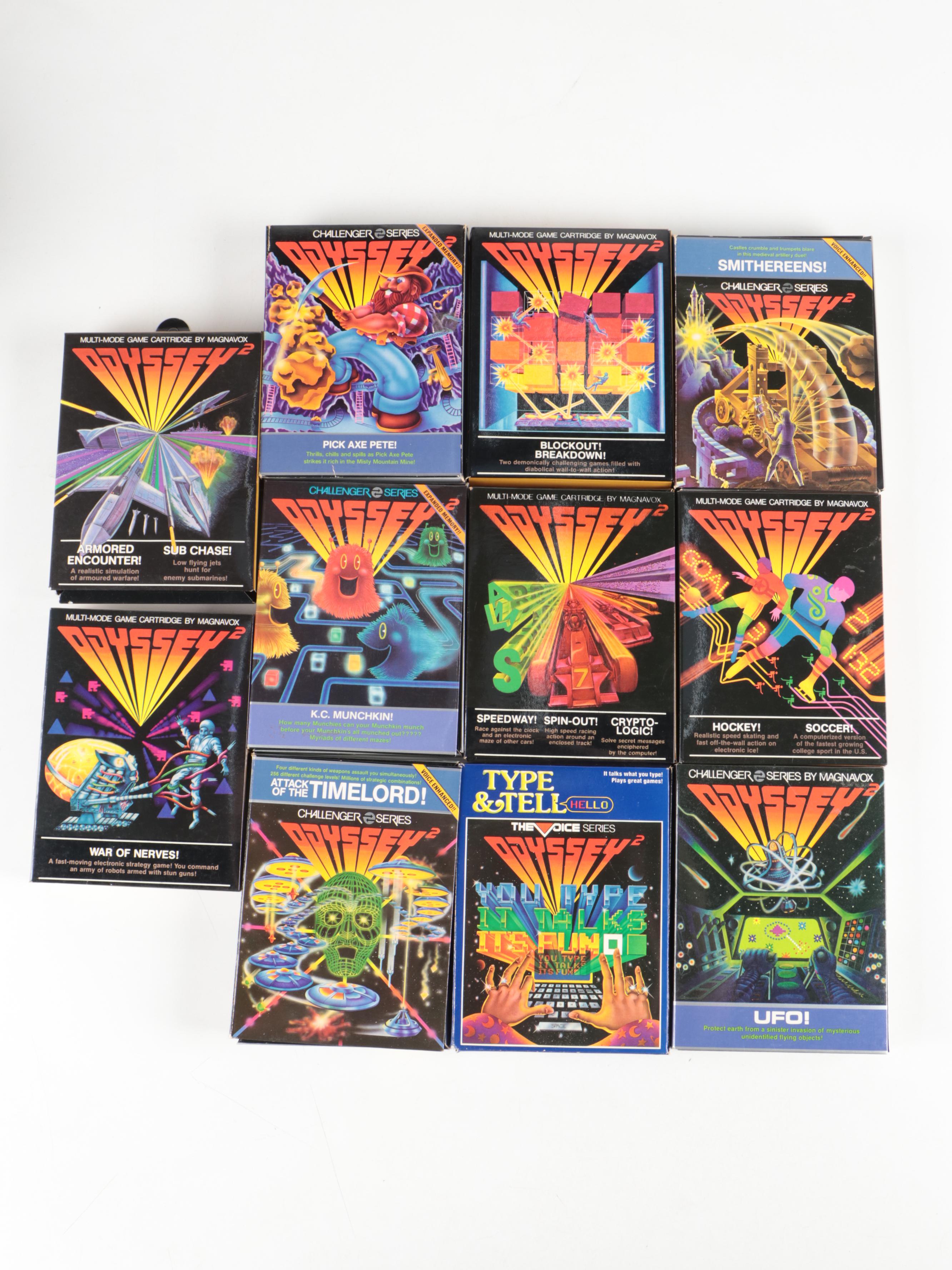 Magnavox Odyssey The Voice Console, "Odyssey 2" Game Cartridges and Accessories