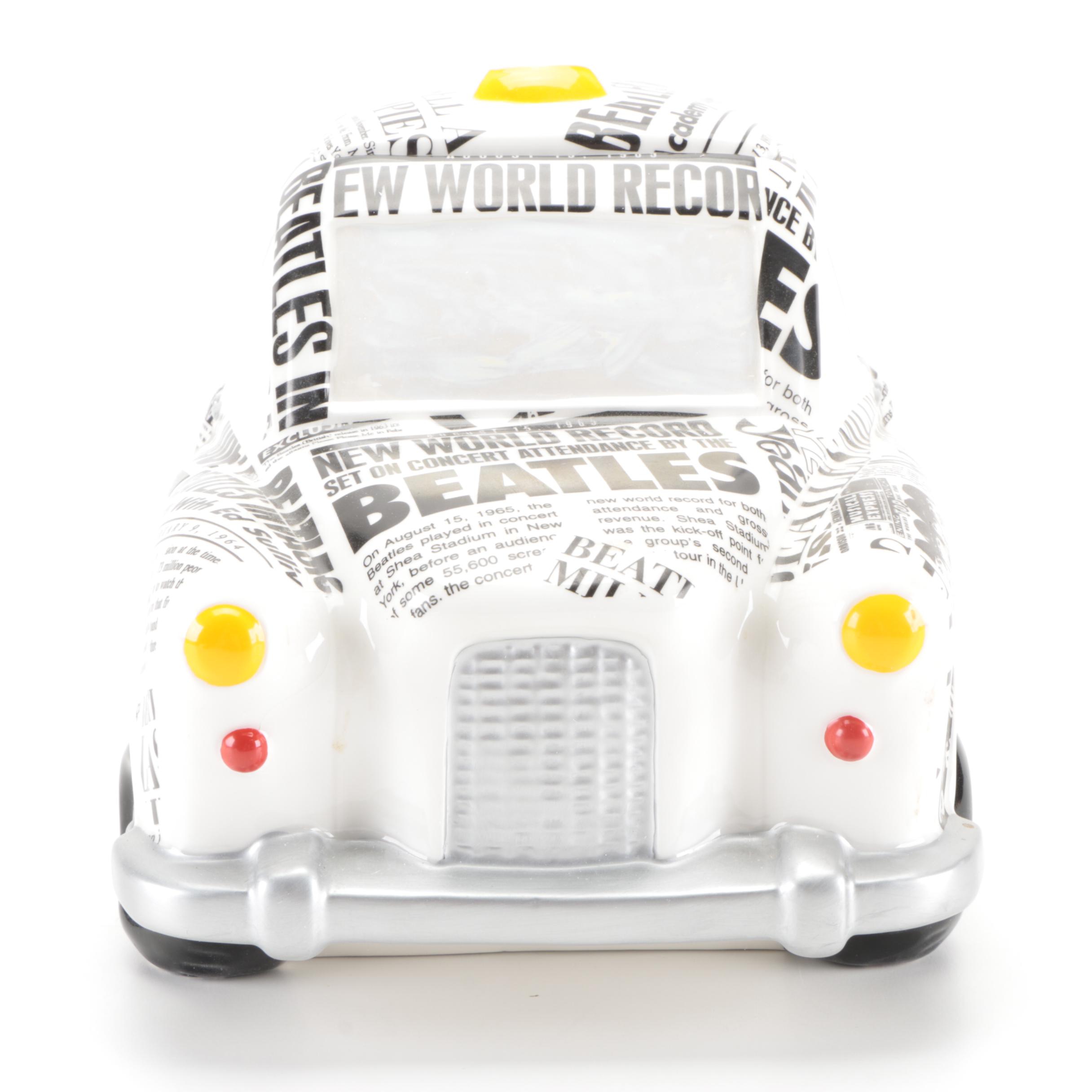 The Beatles "Newspaper Taxi" Cookie Jar, Corgi Classics Diecast Model, 1990s