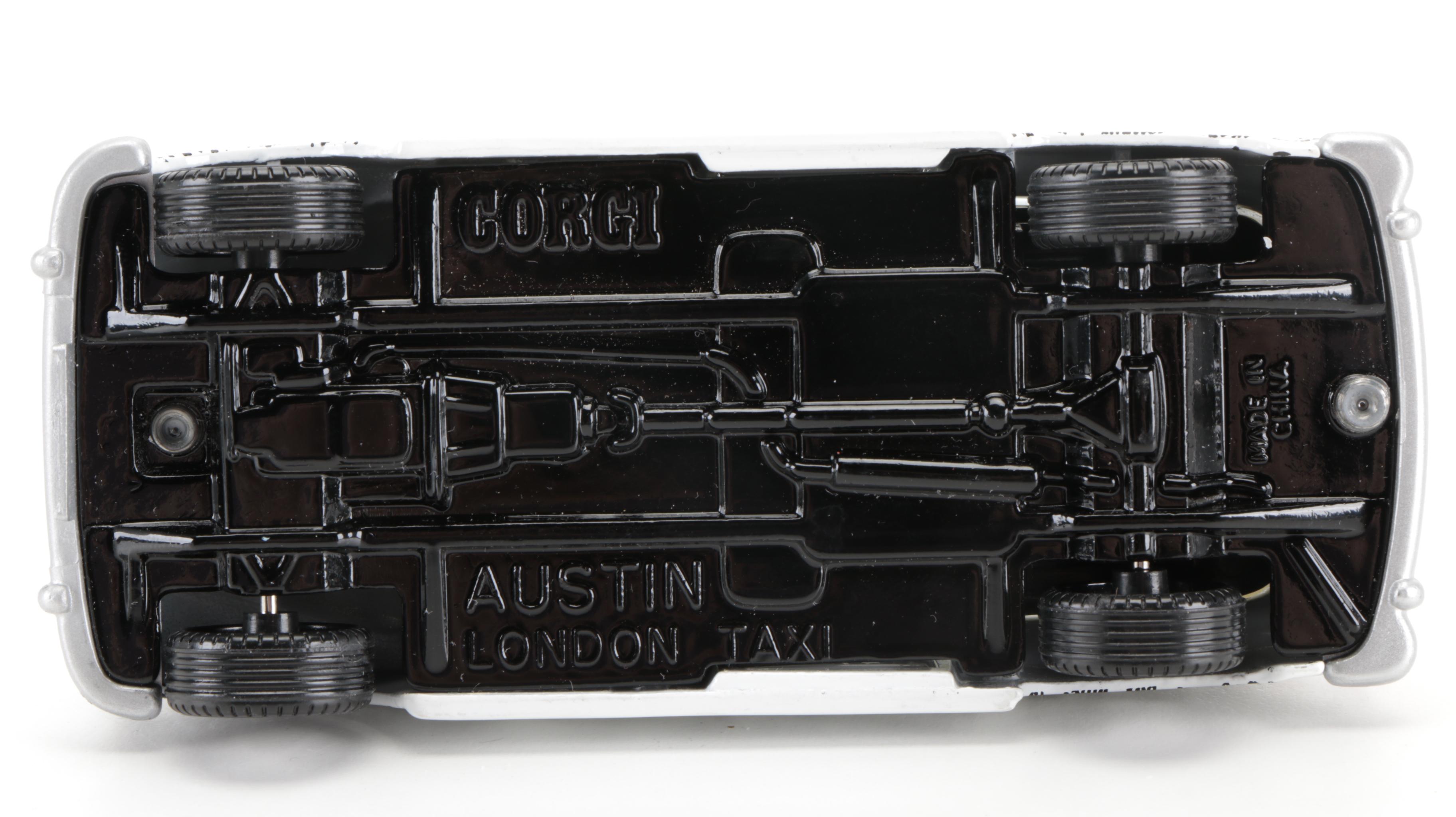 The Beatles "Newspaper Taxi" Cookie Jar, Corgi Classics Diecast Model, 1990s