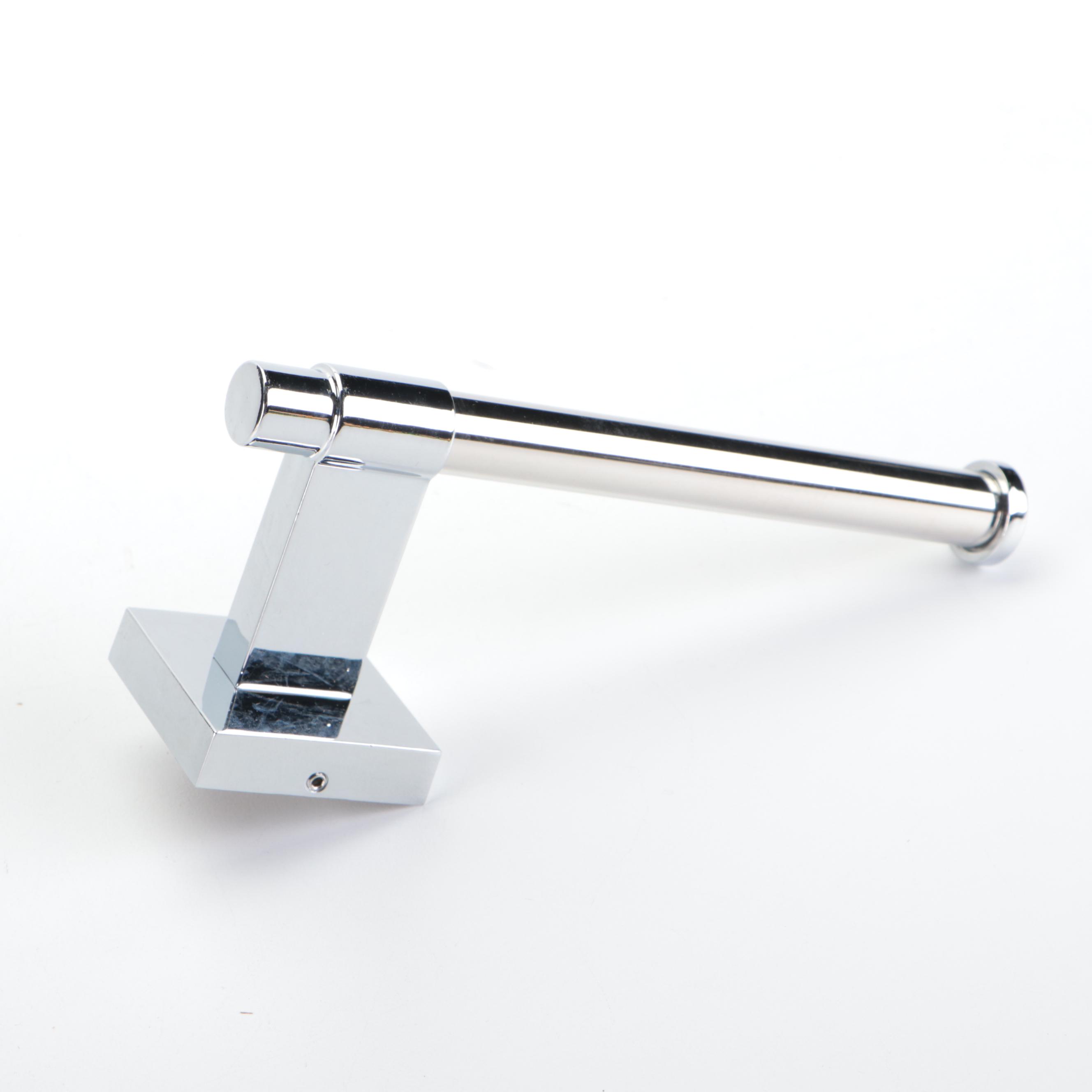 Robe Hooks, 6.50'' Cabinet Pull, 6'' Cabinet Pull, and Toilet Paper Holder