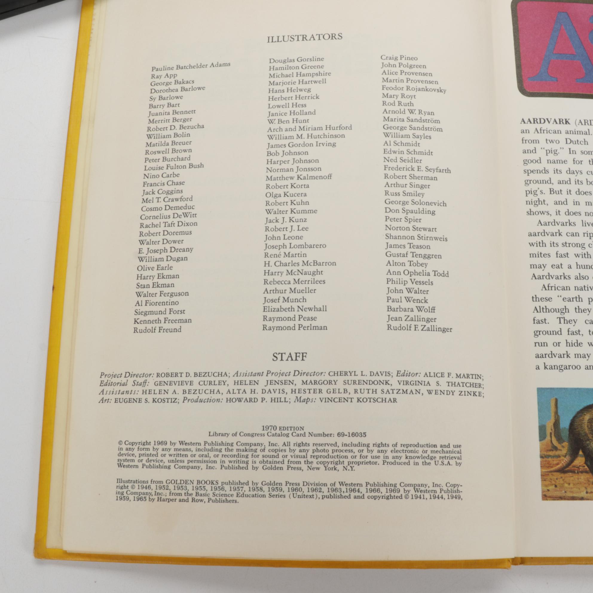 "The Golden Book Encyclopedia" Partial Set by Bertha Morris Parker, 1970