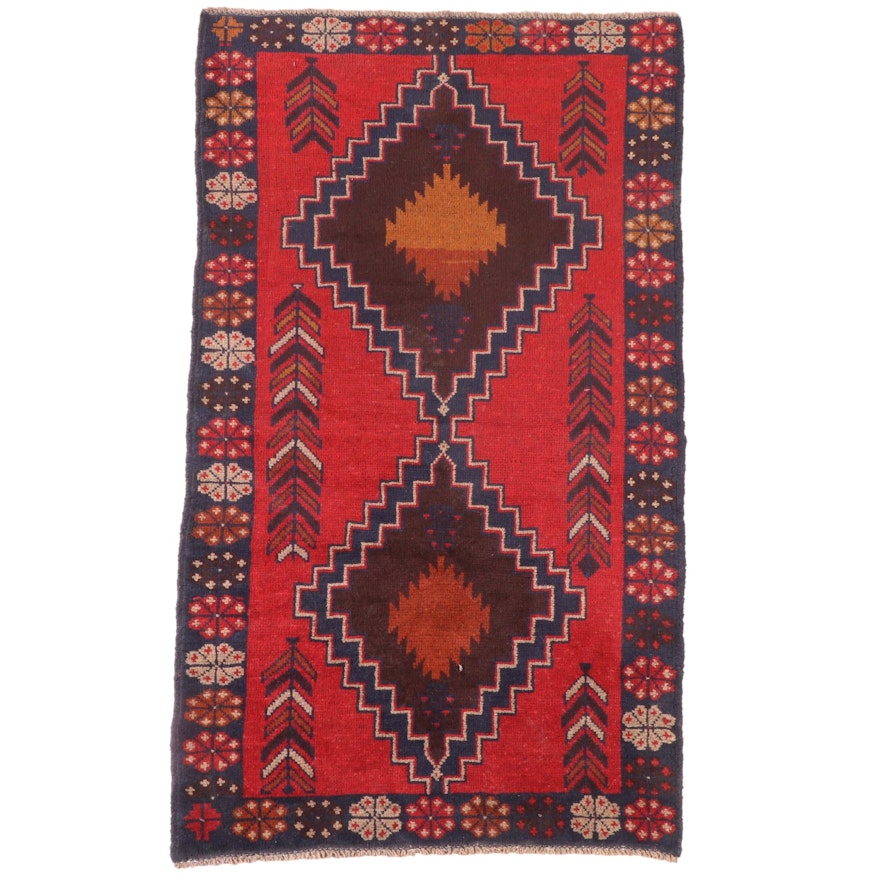 3'6 x 6'3 Hand-Knotted Persian Baluch Area Rug