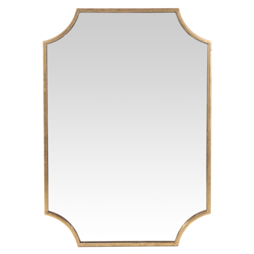 Decorative Vanity Mirror in Gold Leaf Finish