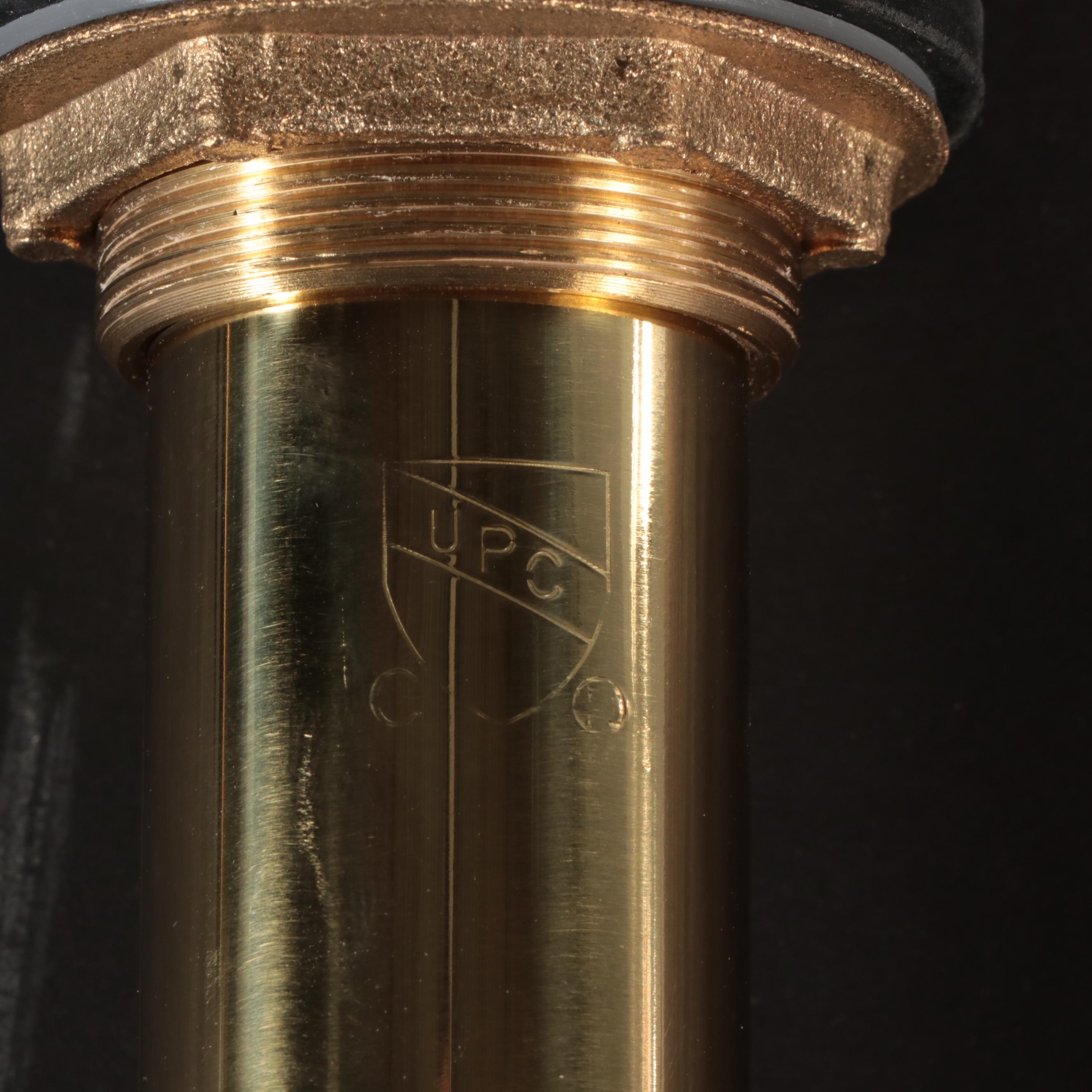 Oval Fireclay Vessel Sinks with Polished Brass Finish Pop-Up Bathroom Drain