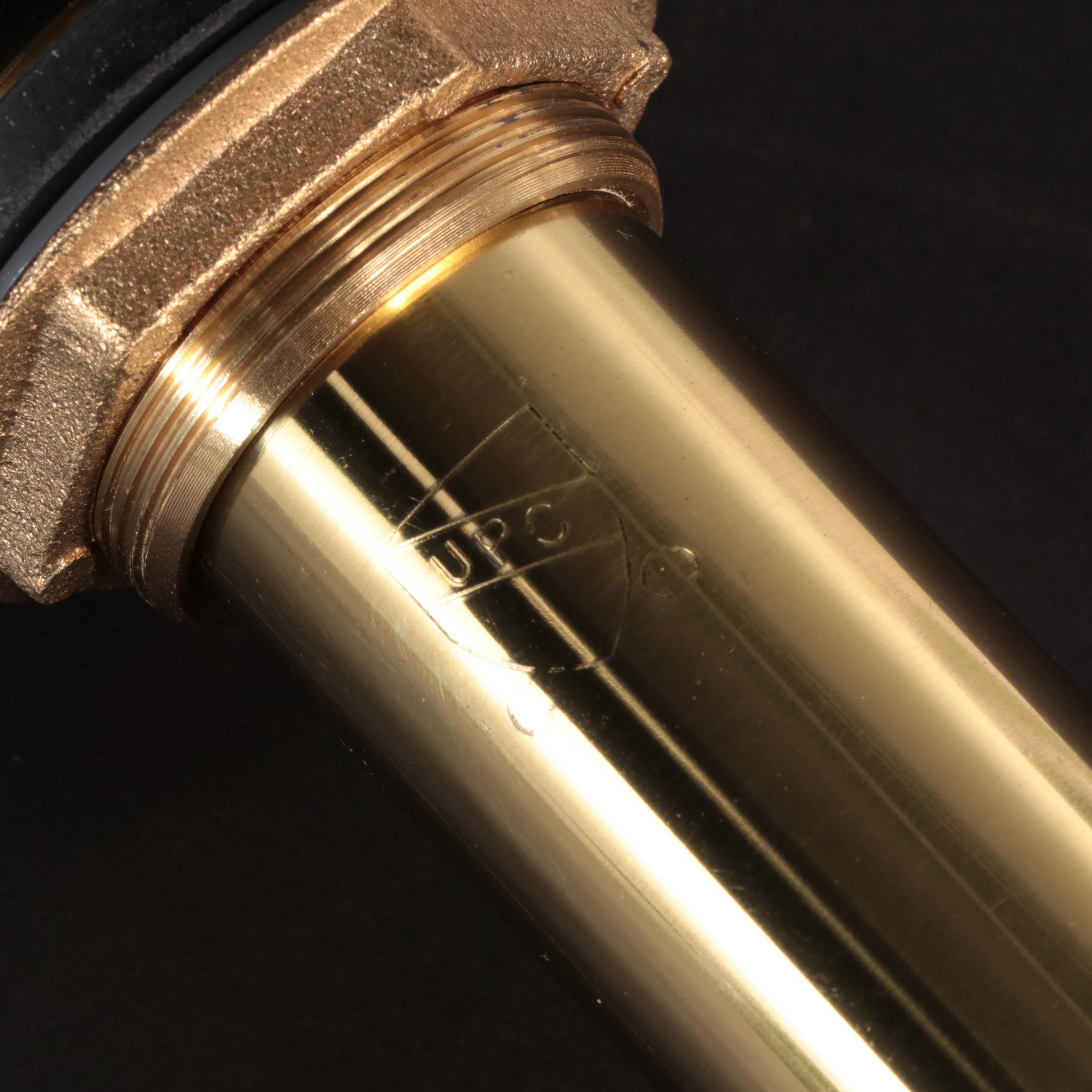 Oval Fireclay Vessel Sinks with Polished Brass Finish Pop-Up Bathroom Drain